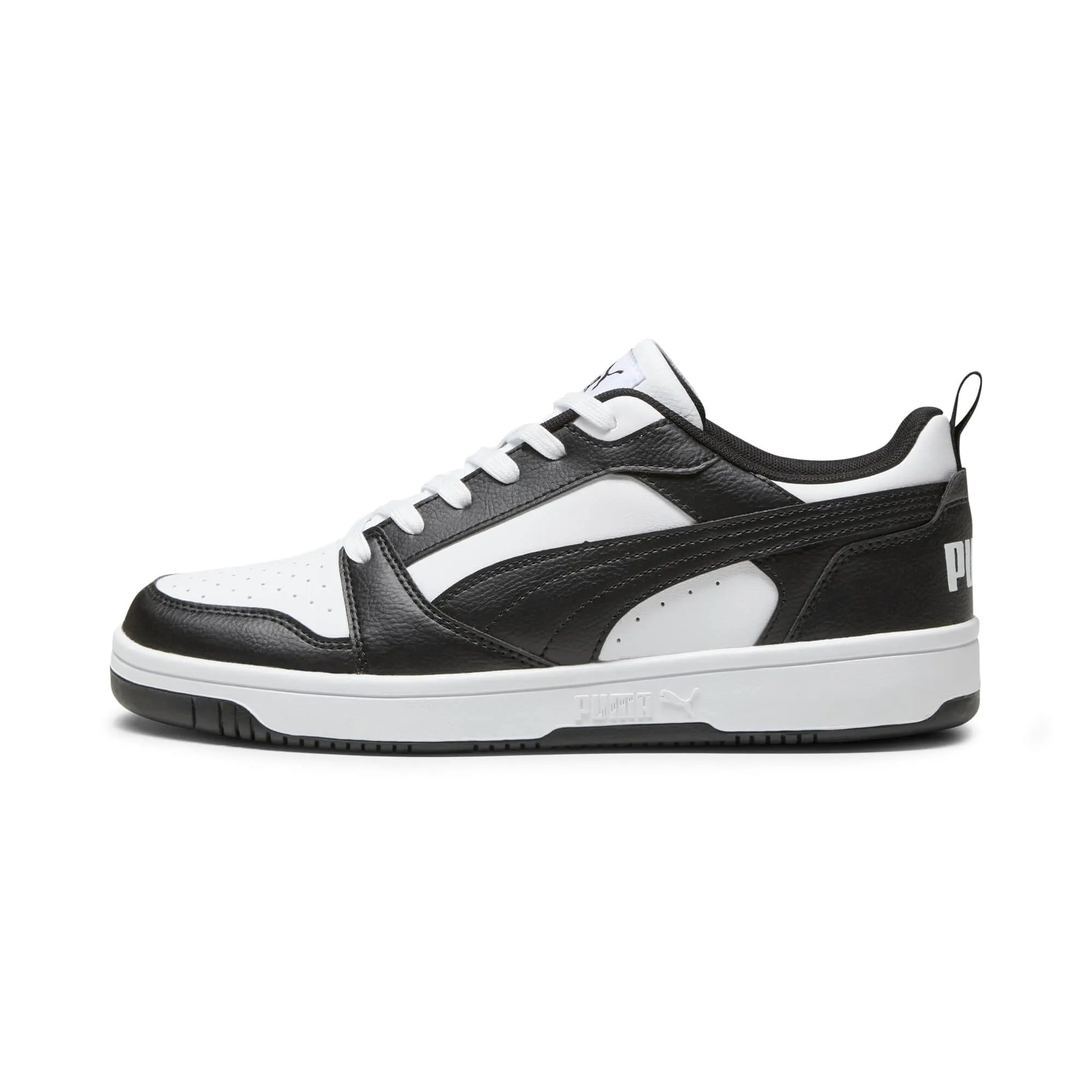 PUMA Rebound V6 Low Sneaker Unisex, White Black White, 39 EU - immagine 1