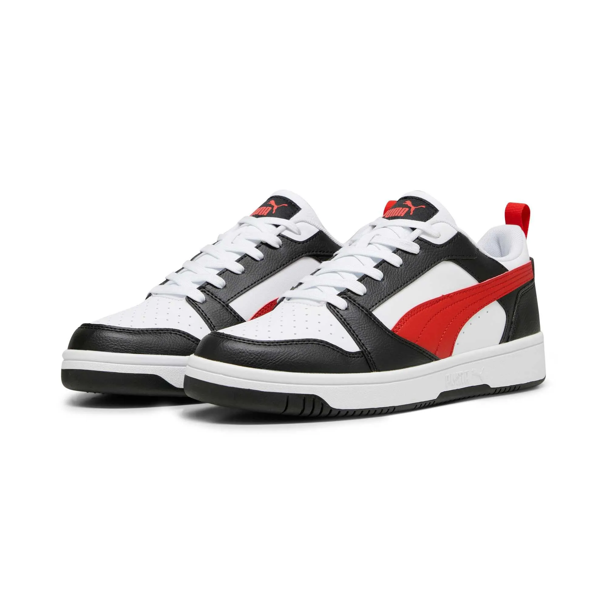 PUMA Rebound V6 Low Sneakers, White For All Time Red Black, 44 EU - immagine 8