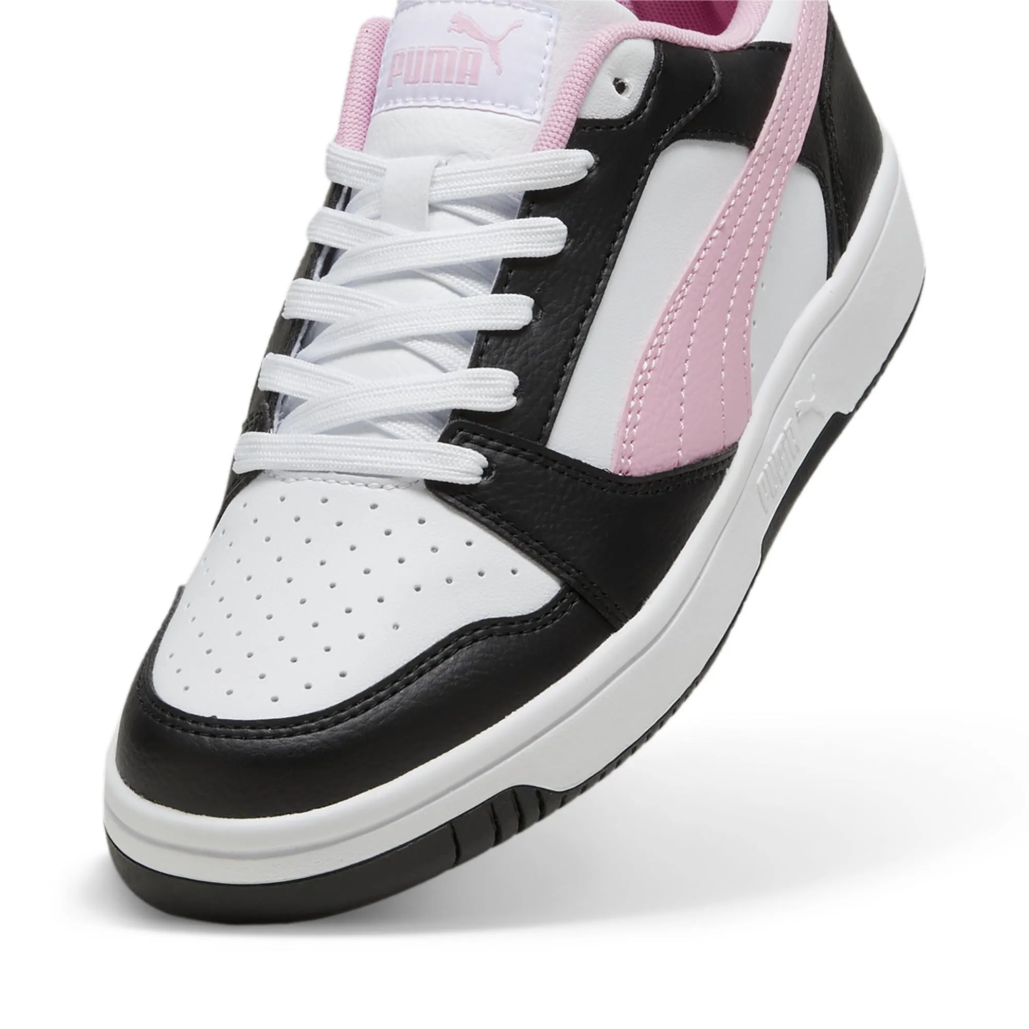 PUMA Rebound V6 Low Sneakers, Black Pink Lilac White, 37 EU - immagine 7