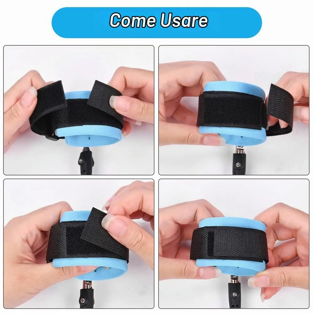 Aomig Bracciale Sicurezza Bambino Anti-Perso, Guinzaglio Polso 2.5M, Blu - immagine 5
