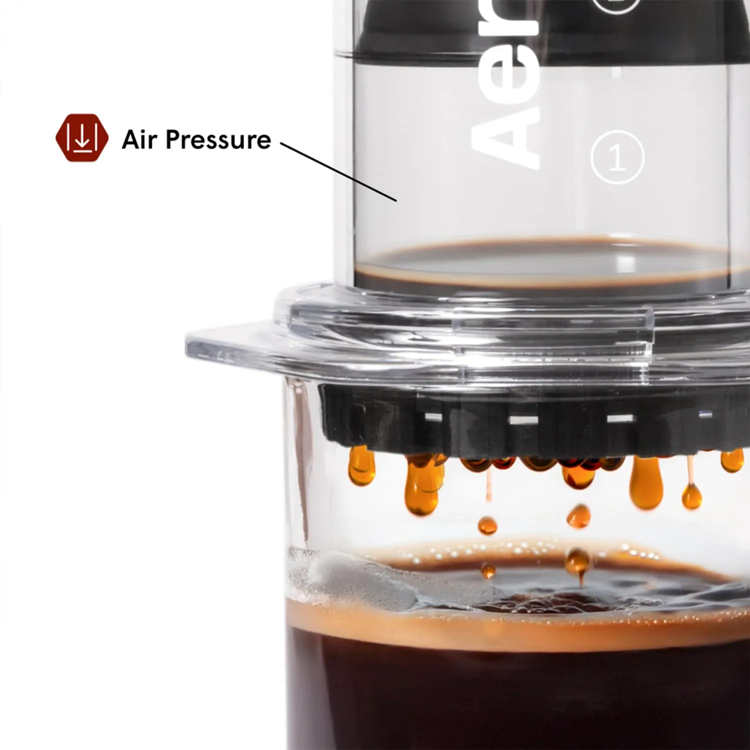 AeroPress Clear Coffee Press Macchina da Caffè Manuale 3 in 1 Tritan Trasparente - immagine 4