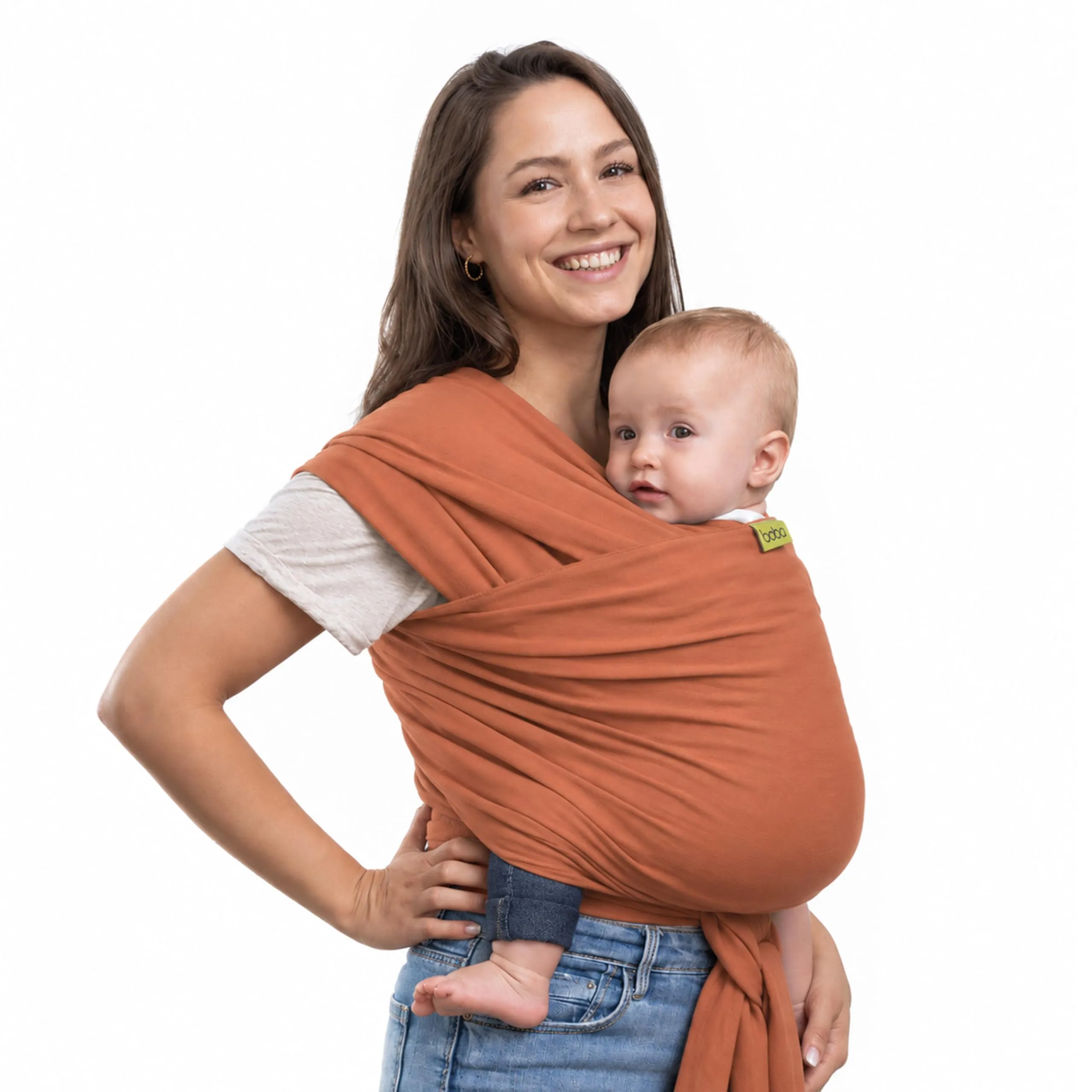 Boba Fascia Porta Bebè Elastica in Cotone, Volpe - immagine 1
