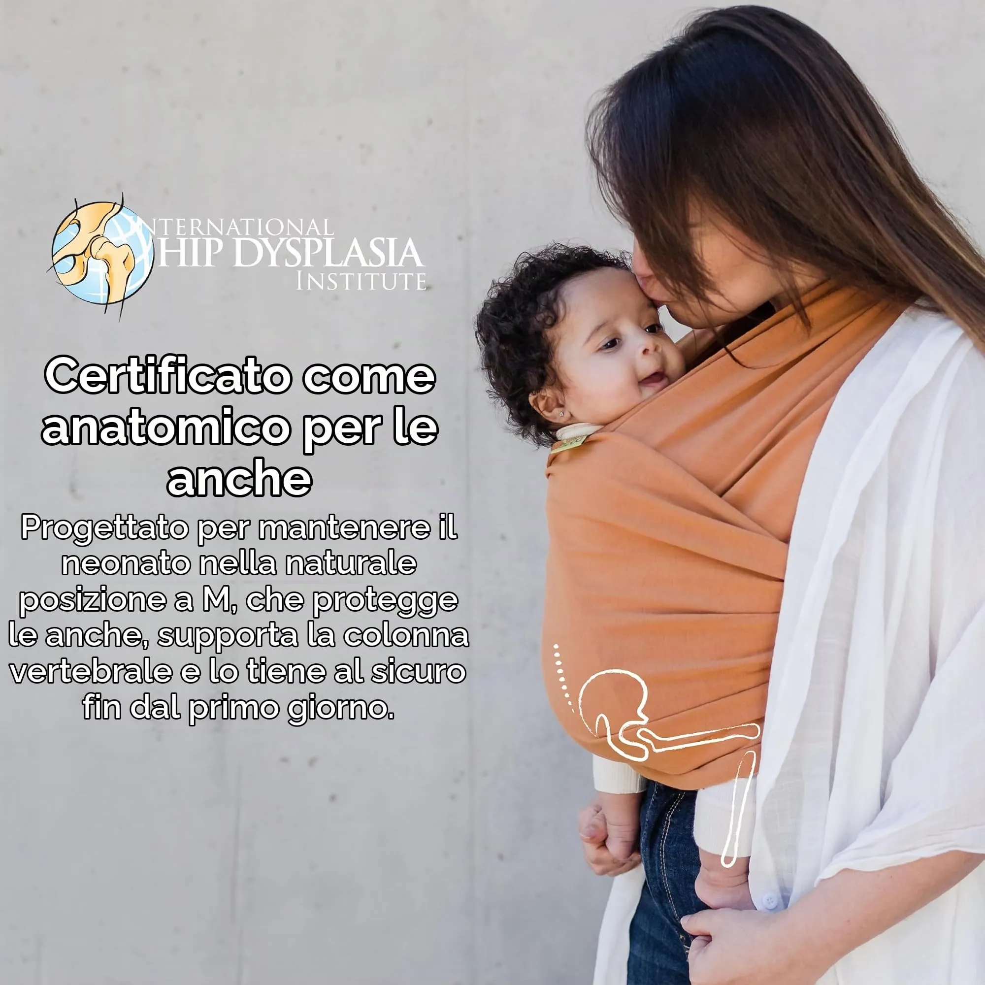 Boba Fascia Porta Bebè Elastica in Cotone, Volpe - immagine 5