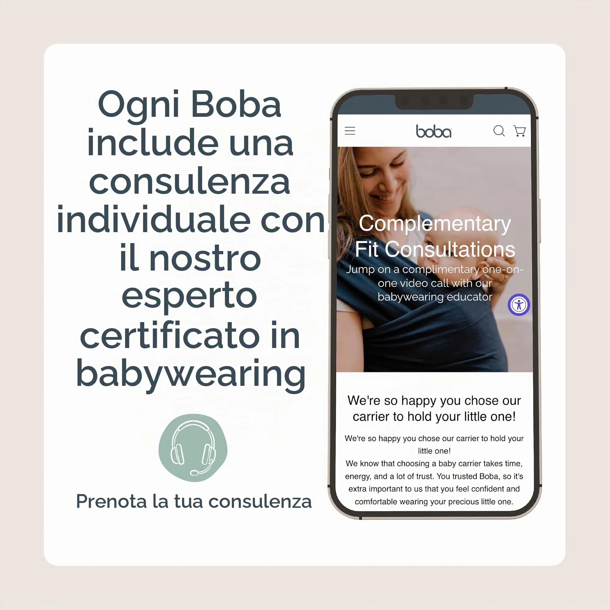 Boba Fascia Porta Bebè Elastica in Cotone, Volpe - immagine 7