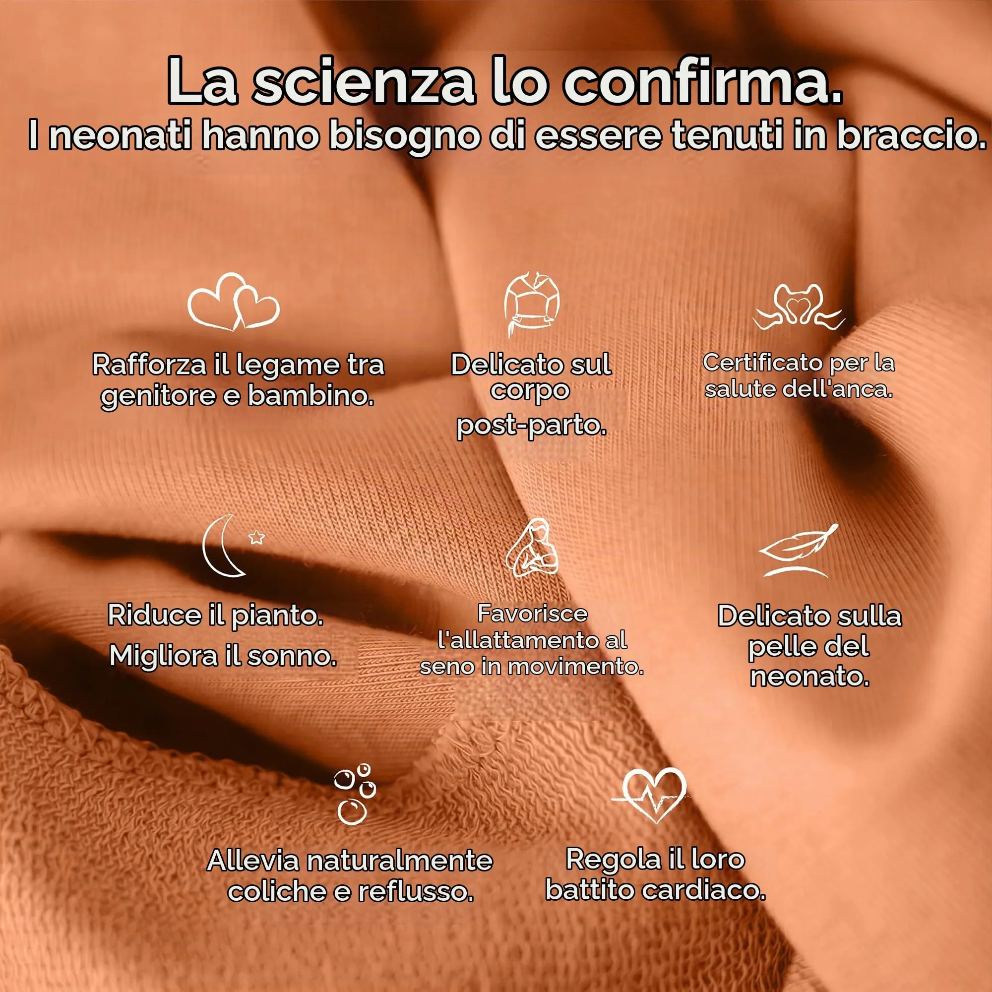 Boba Fascia Porta Bebè Elastica in Cotone, Volpe - immagine 9