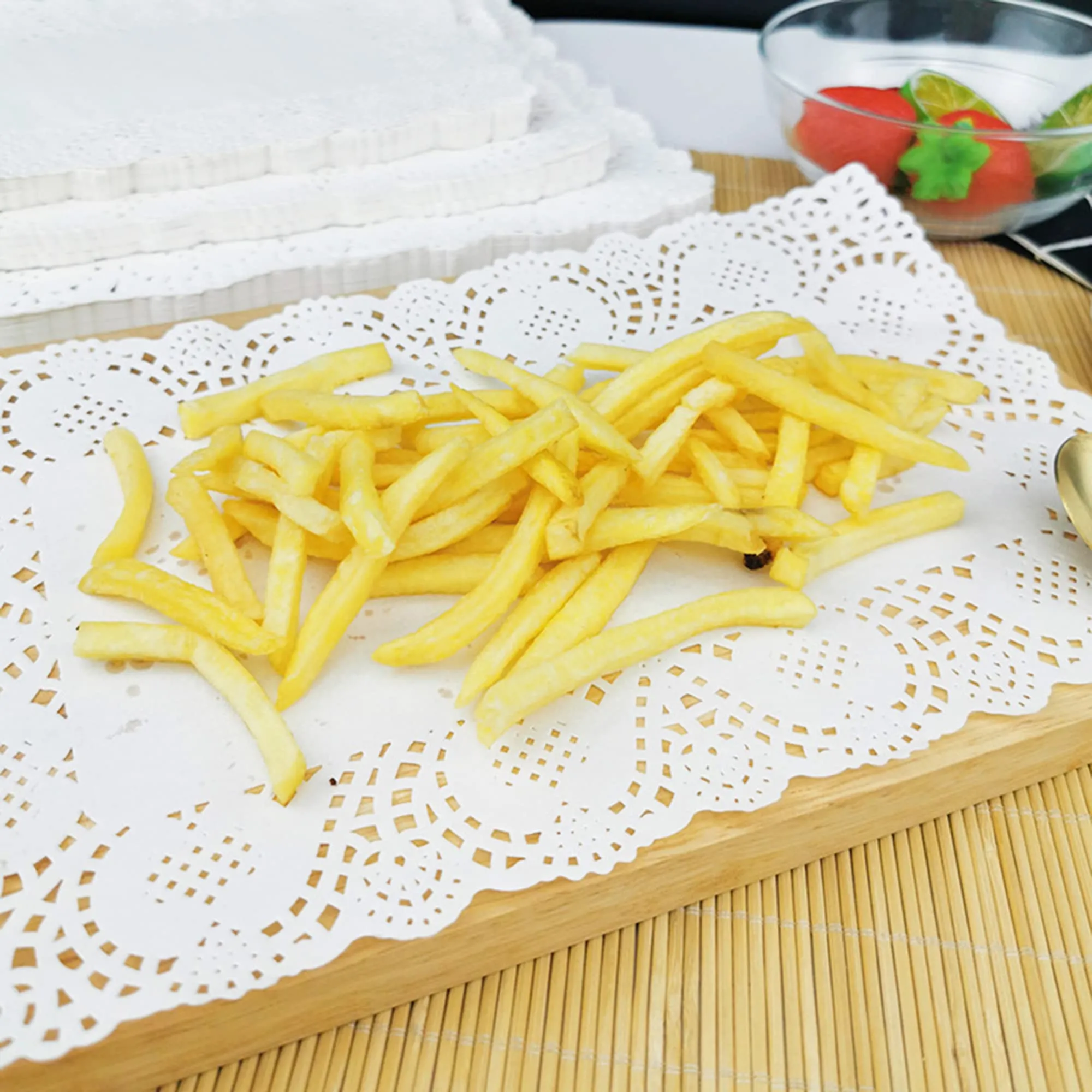 DXIA Sottotorta Rettangolo in Carta Pizzo, 23x16 cm, 140 Pezzi - immagine 7