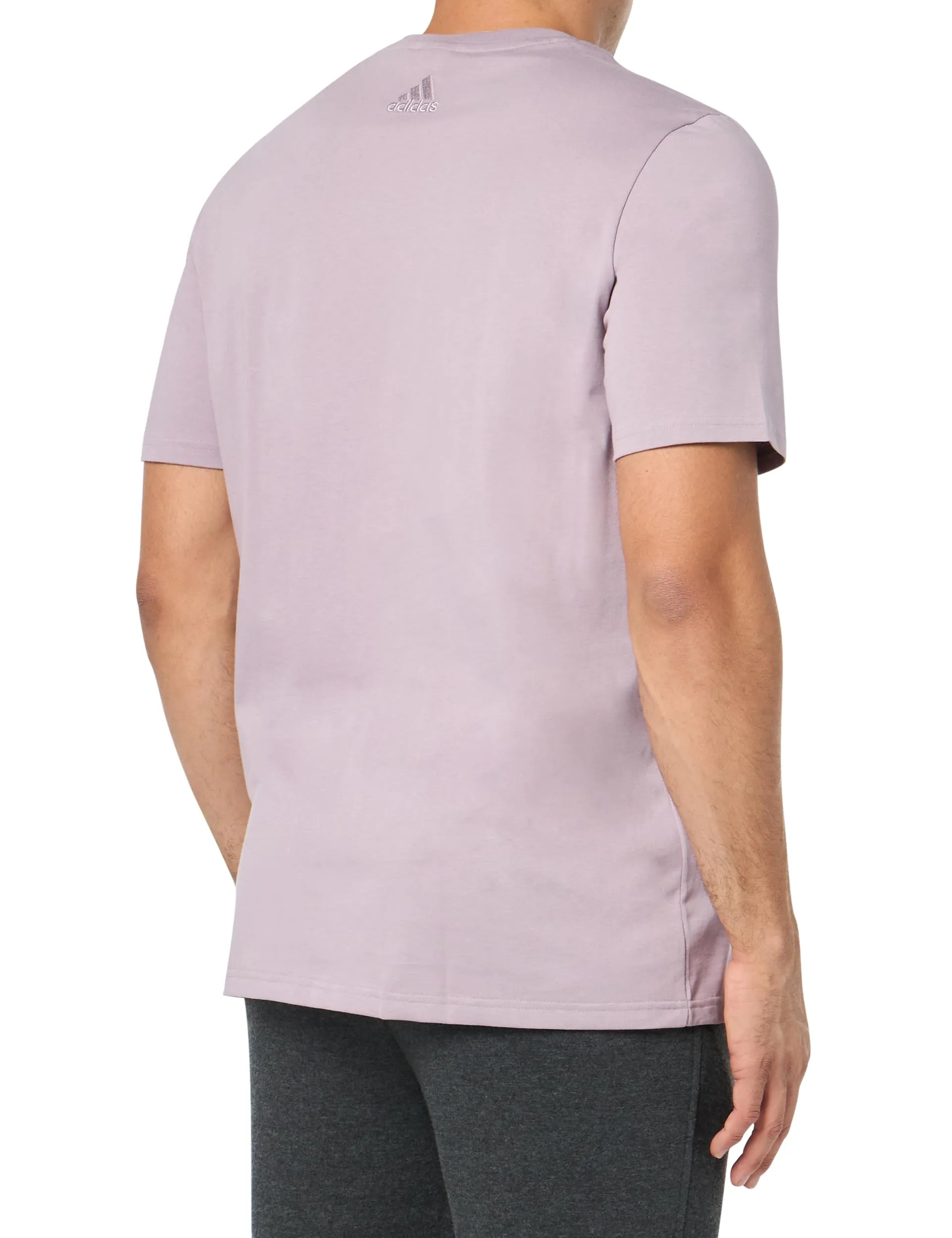 adidas Essentials Single Jersey Big Logo Men's T-Shirt, Fico Preamato, XS - immagine 2