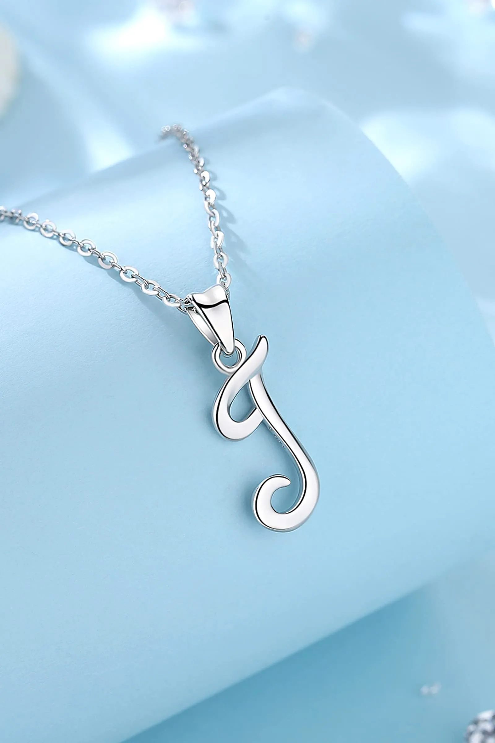 EUDORA Harmony Ball Collana Iniziale Argento Sterling 925, Ciondolo Lettera Alfabeto Personalizzato, Catena 45 cm - immagine 3
