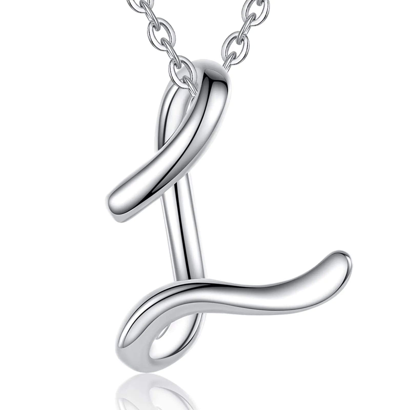 EUDORA Harmony Ball Collana Iniziale in Argento Sterling 925, Ciondolo Lettera Alfabeto, Catena 45 cm - immagine 1