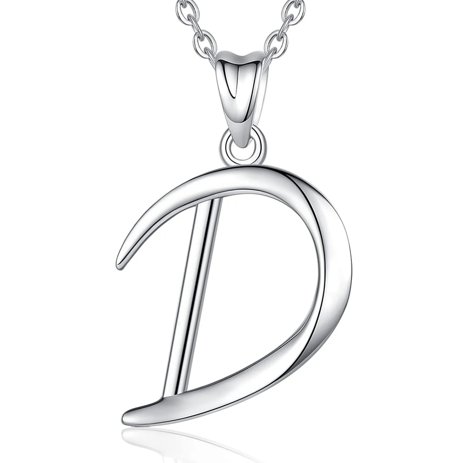 EUDORA Harmony Ball Collana Iniziale Argento Sterling 925, Ciondolo Alfabeto Personalizzato, Catena 45 cm - immagine 1