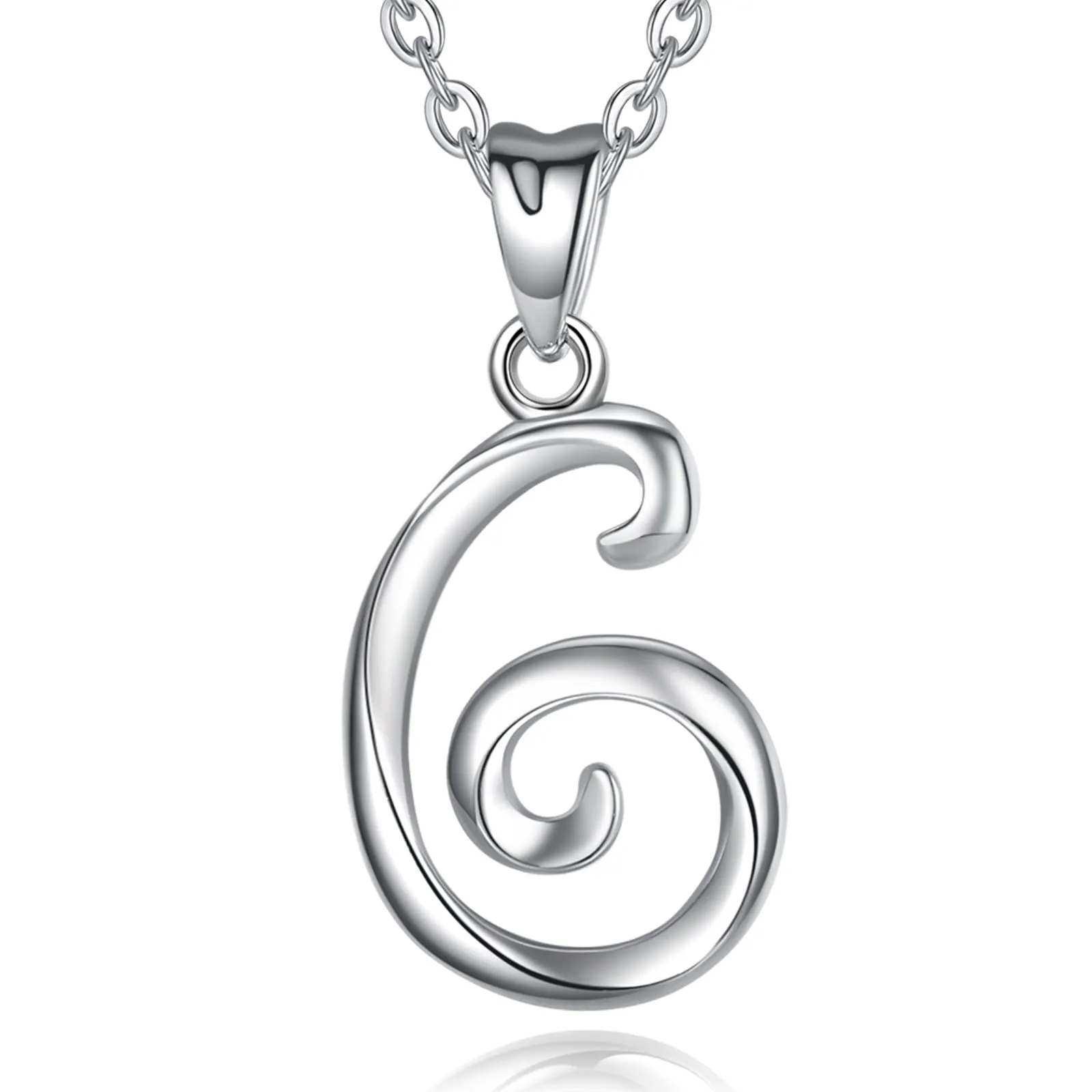 EUDORA Harmony Ball Collana Iniziale Argento Sterling 925, Catena 45 cm - immagine 1