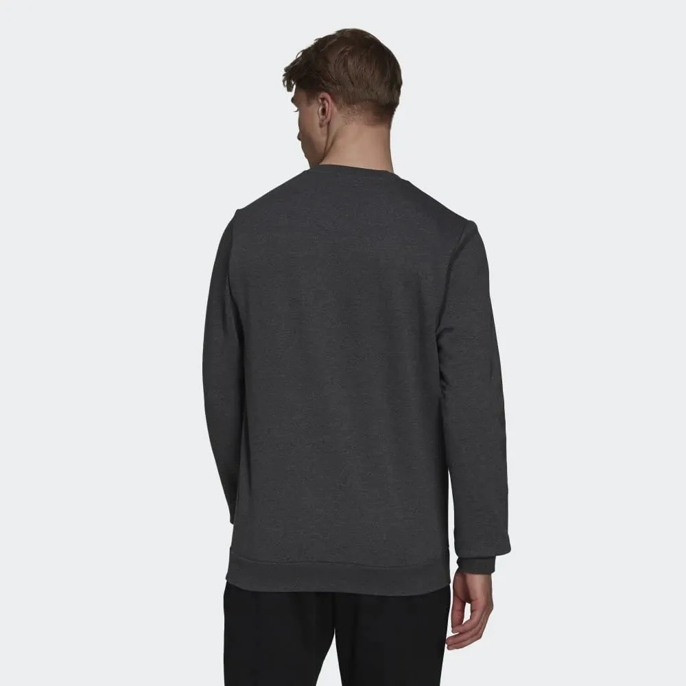 Adidas Essentials Felpa in Pile da Uomo, Grigio Scuro/Nero, Small - immagine 2