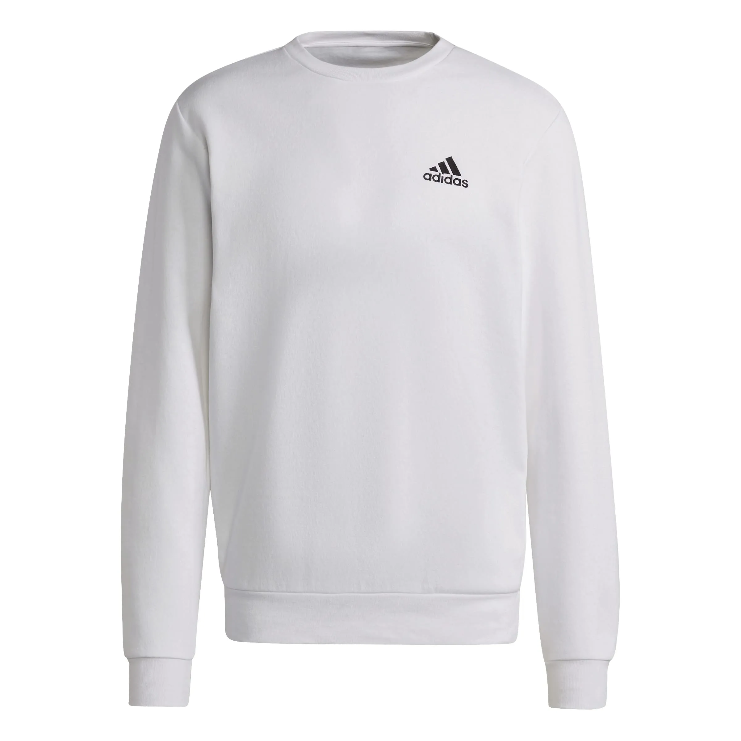 Adidas Feelcozy Essentials Fleece Sweatshirt, White/Black, XXL - immagine 1