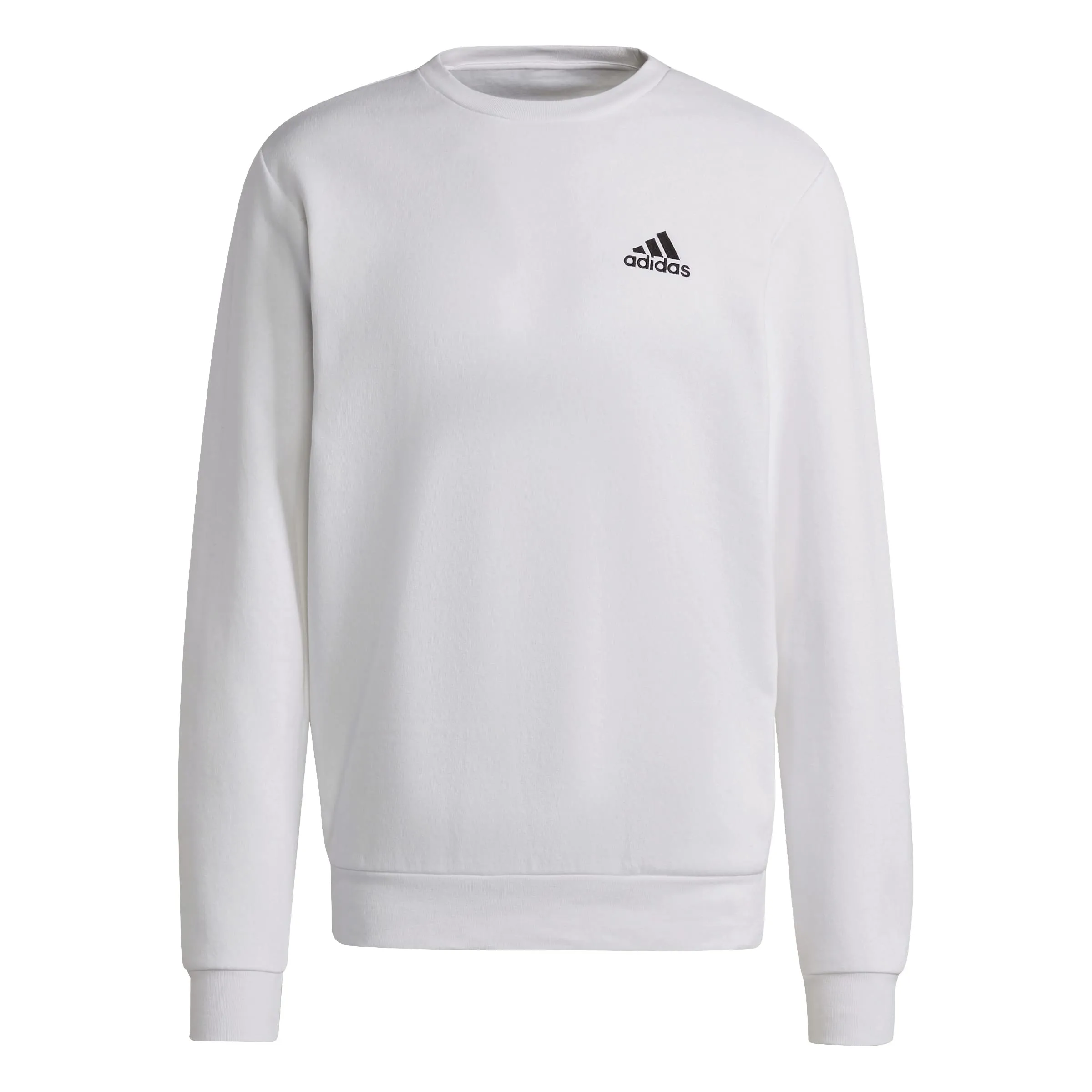 Adidas Feelcozy Essentials Fleece Sweatshirt, White/Black, XXL - immagine 3