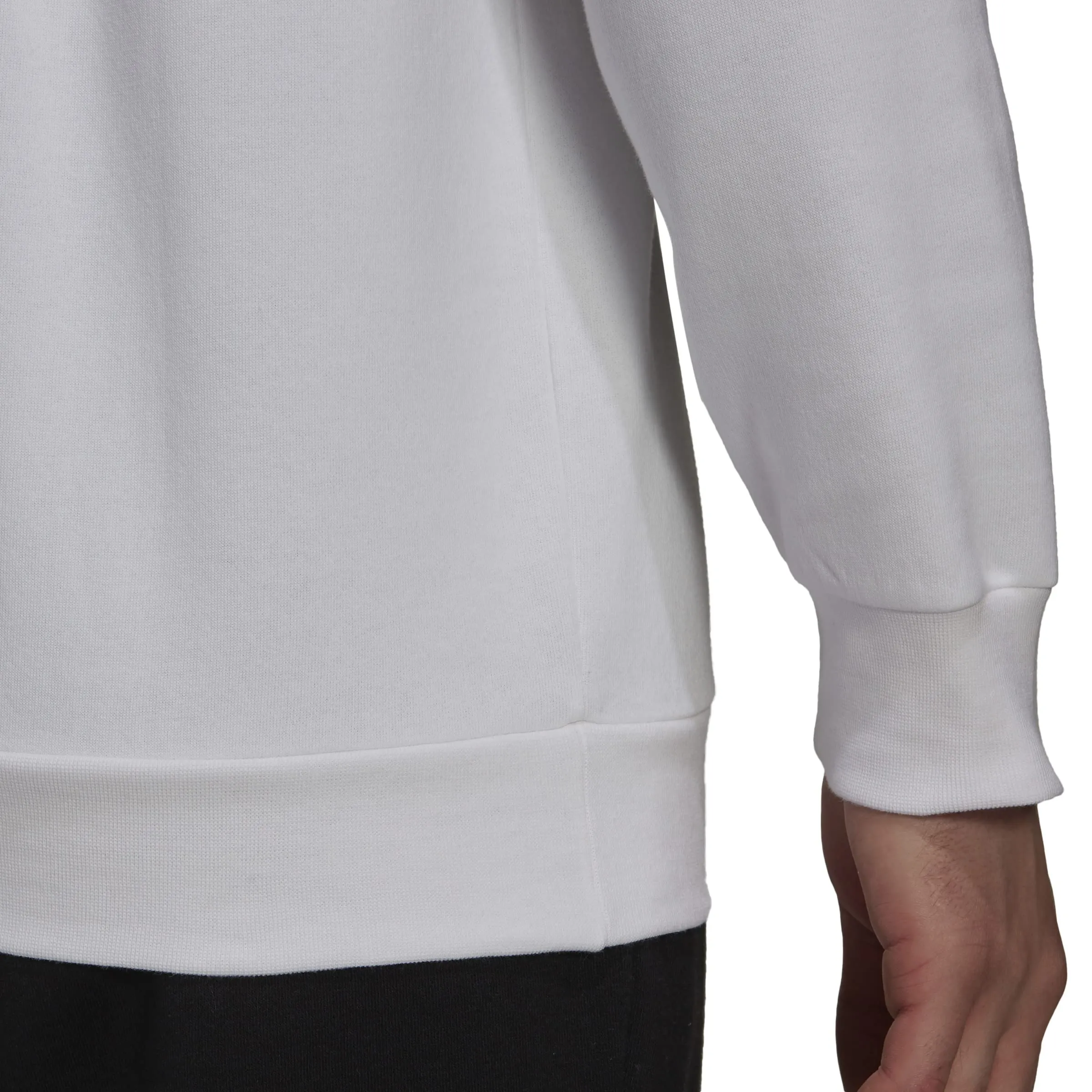 Adidas Feelcozy Essentials Fleece Sweatshirt, White/Black, XXL - immagine 7