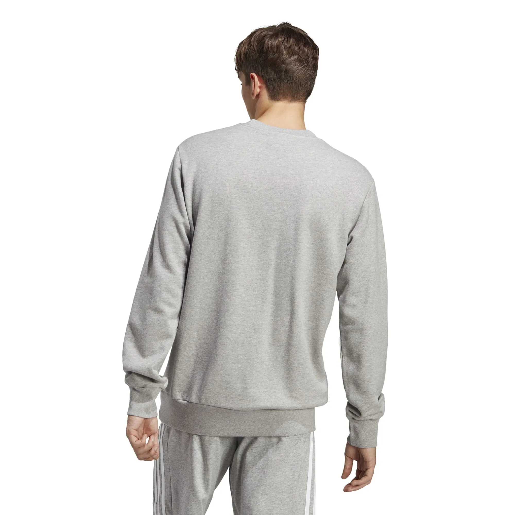 Adidas Essentials French Terry Embroidered Small Logo Sweatshirt - Medium Grey Heather, S - immagine 3