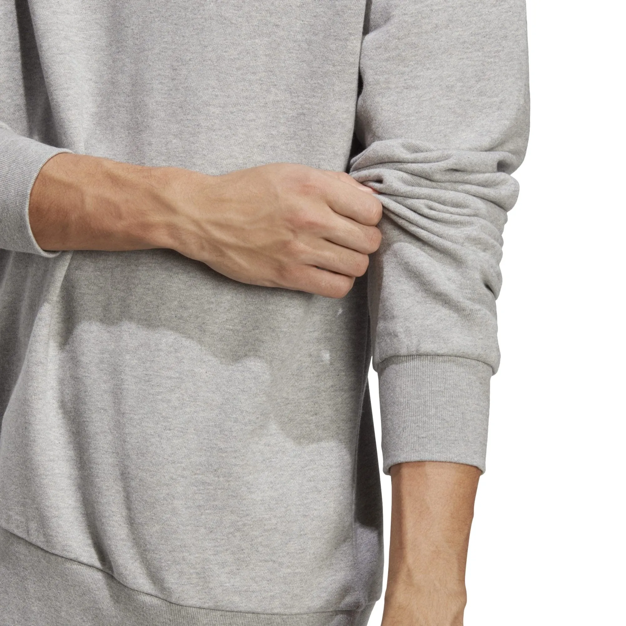 Adidas Essentials French Terry Embroidered Small Logo Sweatshirt - Medium Grey Heather, S - immagine 5