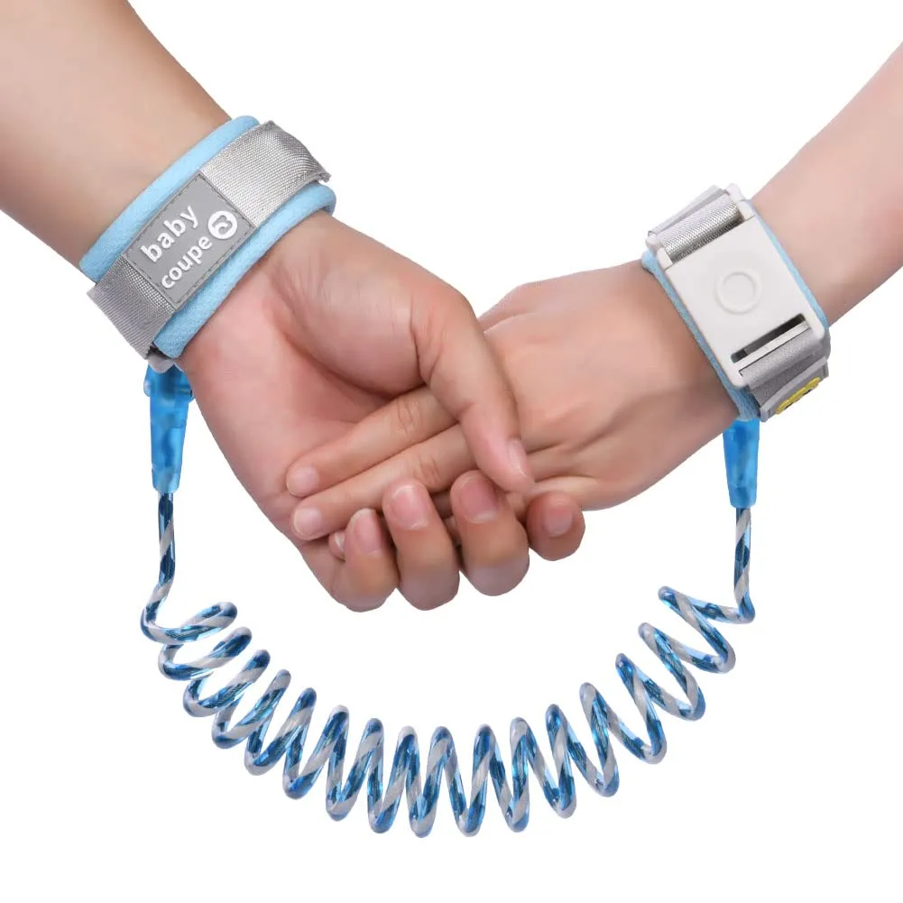 Aomig Bracciale Sicurezza Bambino Anti-Perso con Blocco del Sensore, 1.5M, Riflettente, Blu - immagine 1