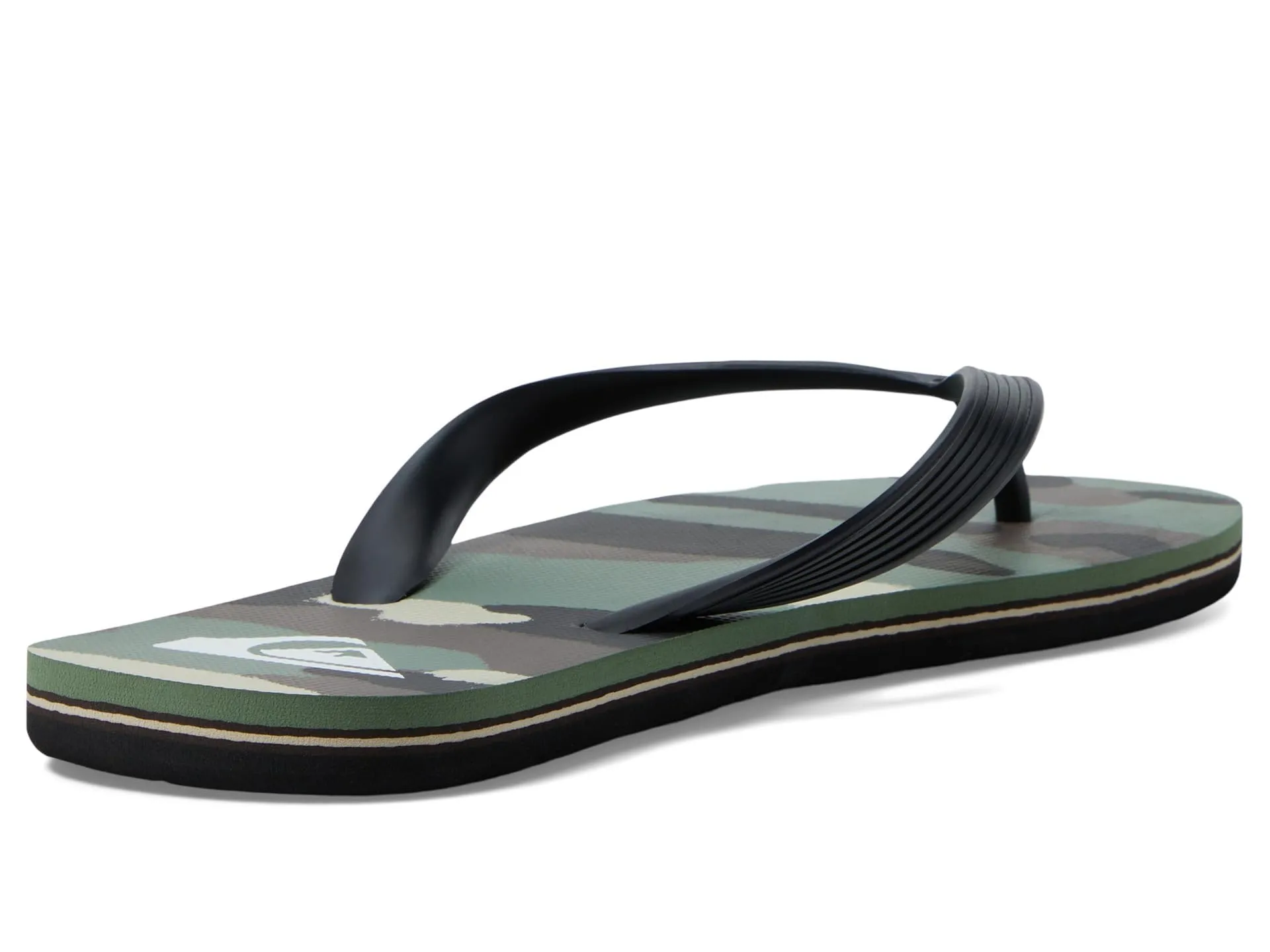 Quiksilver Men's Molokai Art II 3 Point Flip Flop Sandal, Black/Brown/Green 241, 9 - immagine 2