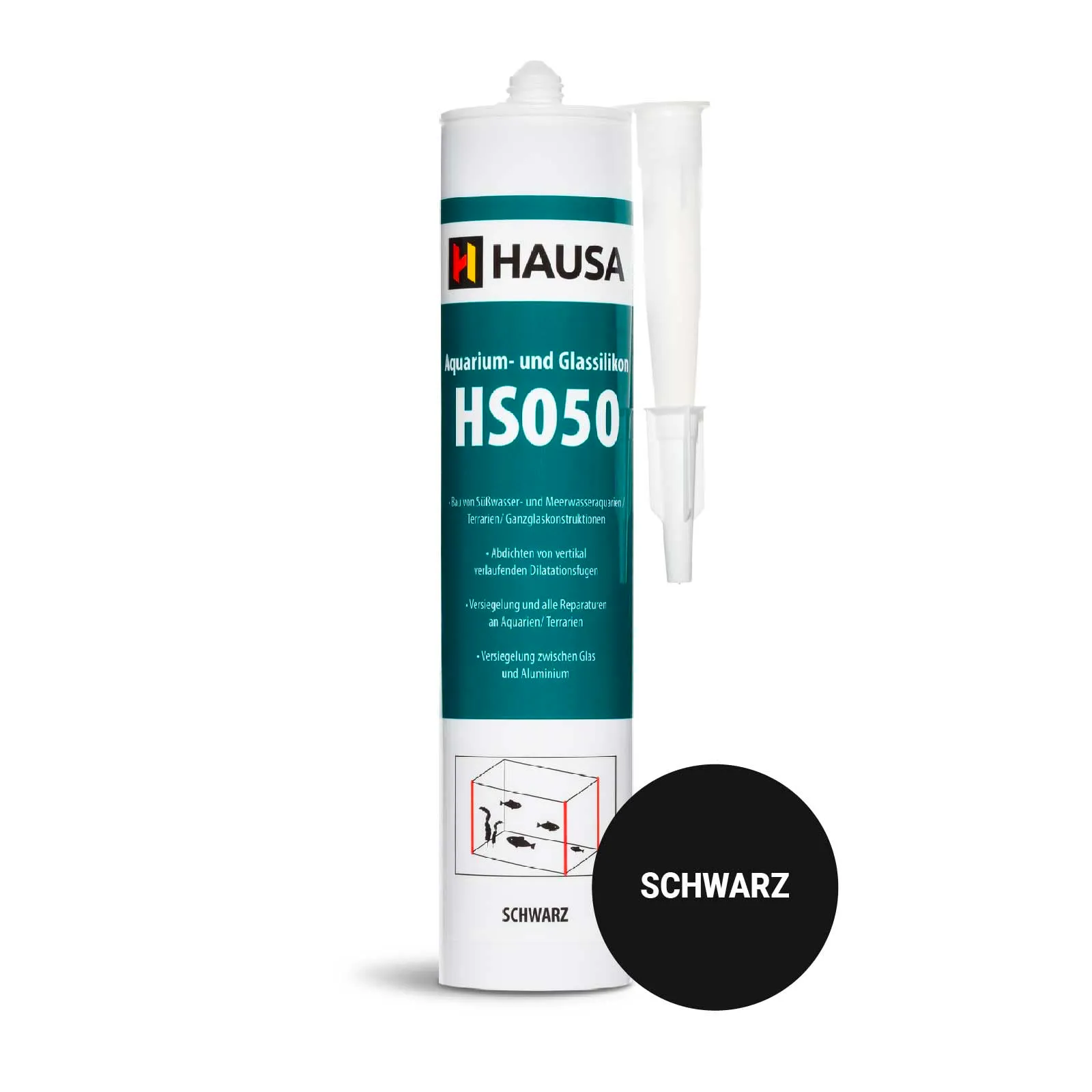 Hausa HS050 Silicone per Acquario e Vetro, Nero, 12 x 310 ml - immagine 10