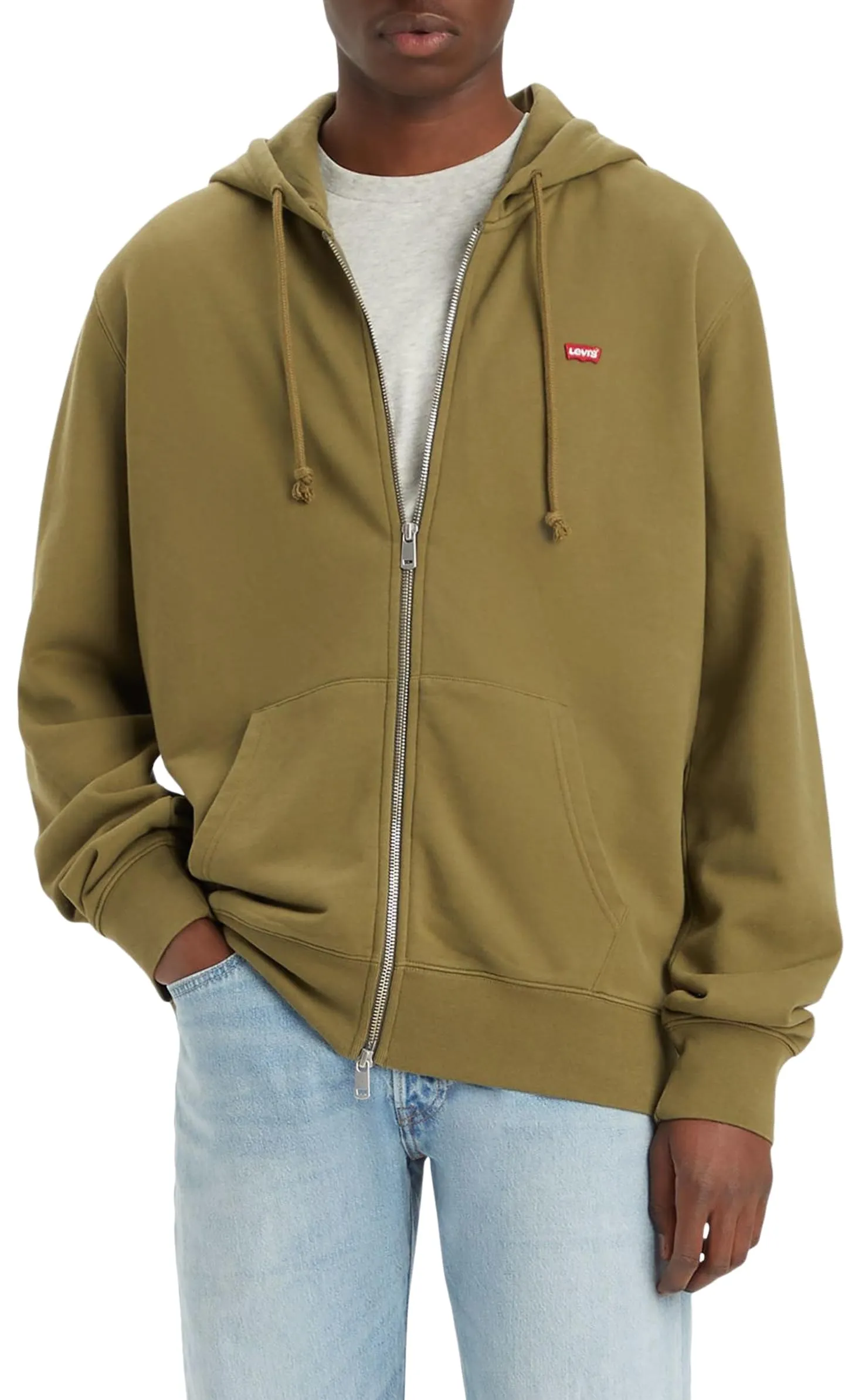 Levi's New Original Zip Up Hoodie - Burnt Olive - XS - immagine 2