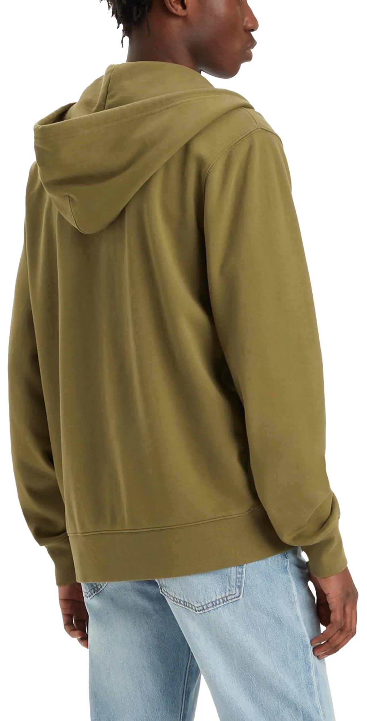 Levi's New Original Zip Up Hoodie - Burnt Olive - XS - immagine 4