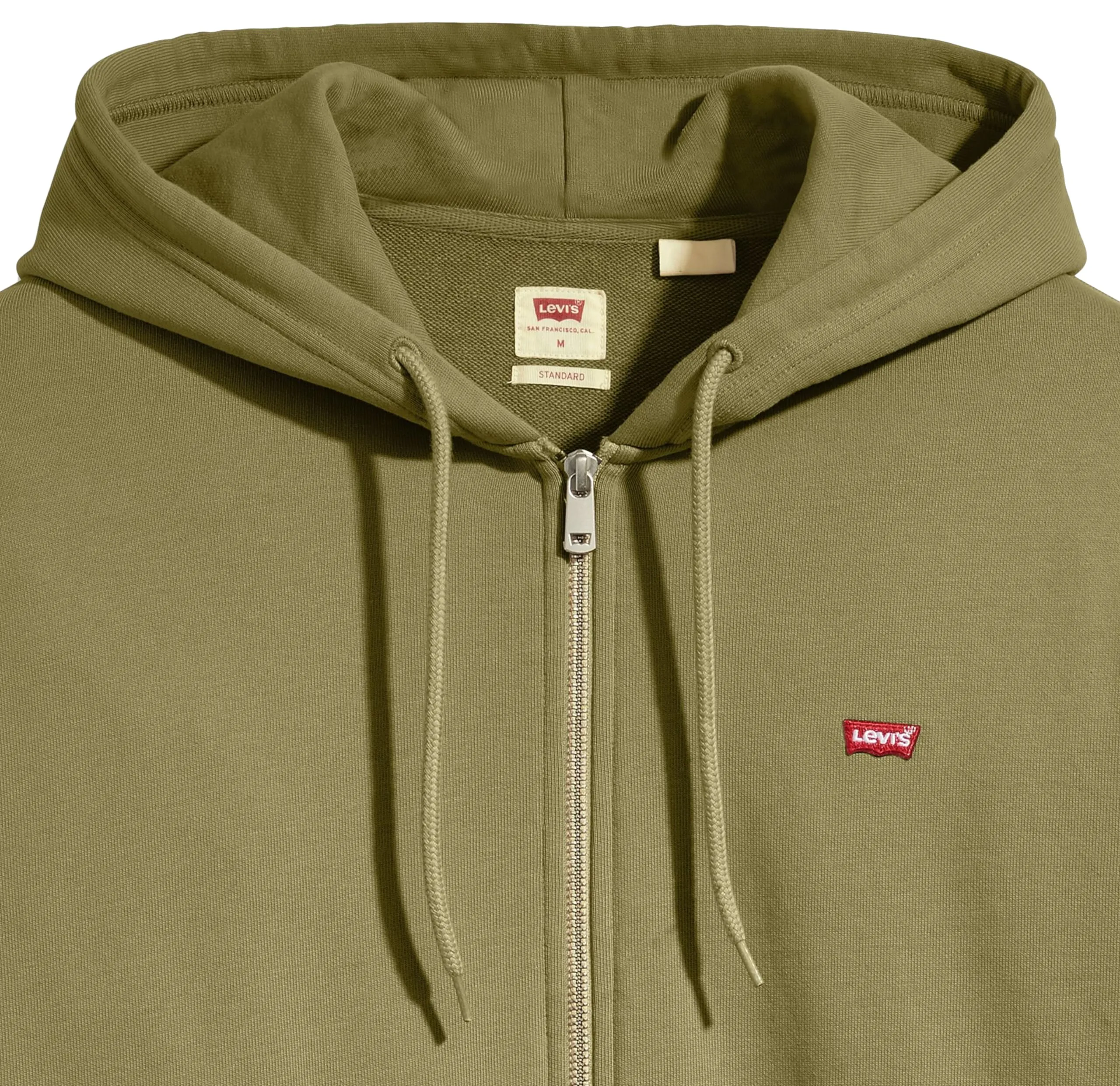 Levi's New Original Zip Up Hoodie - Burnt Olive - XS - immagine 5