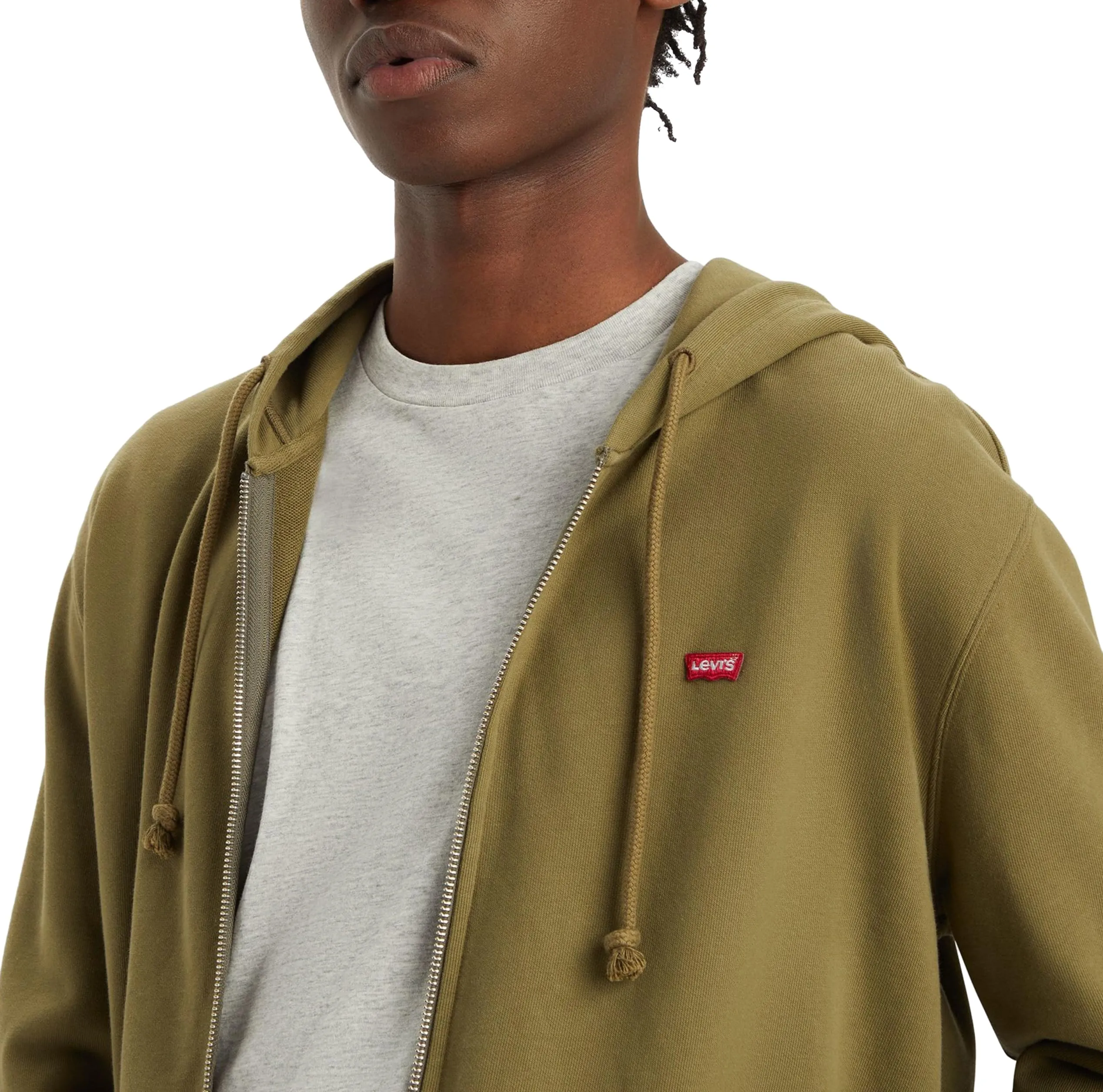 Levi's New Original Zip Up Hoodie - Burnt Olive - XS - immagine 6