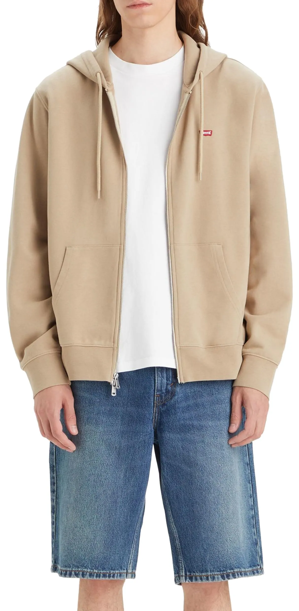 Levi's Original Zip Up Hoodie - True Chino, L - immagine 2