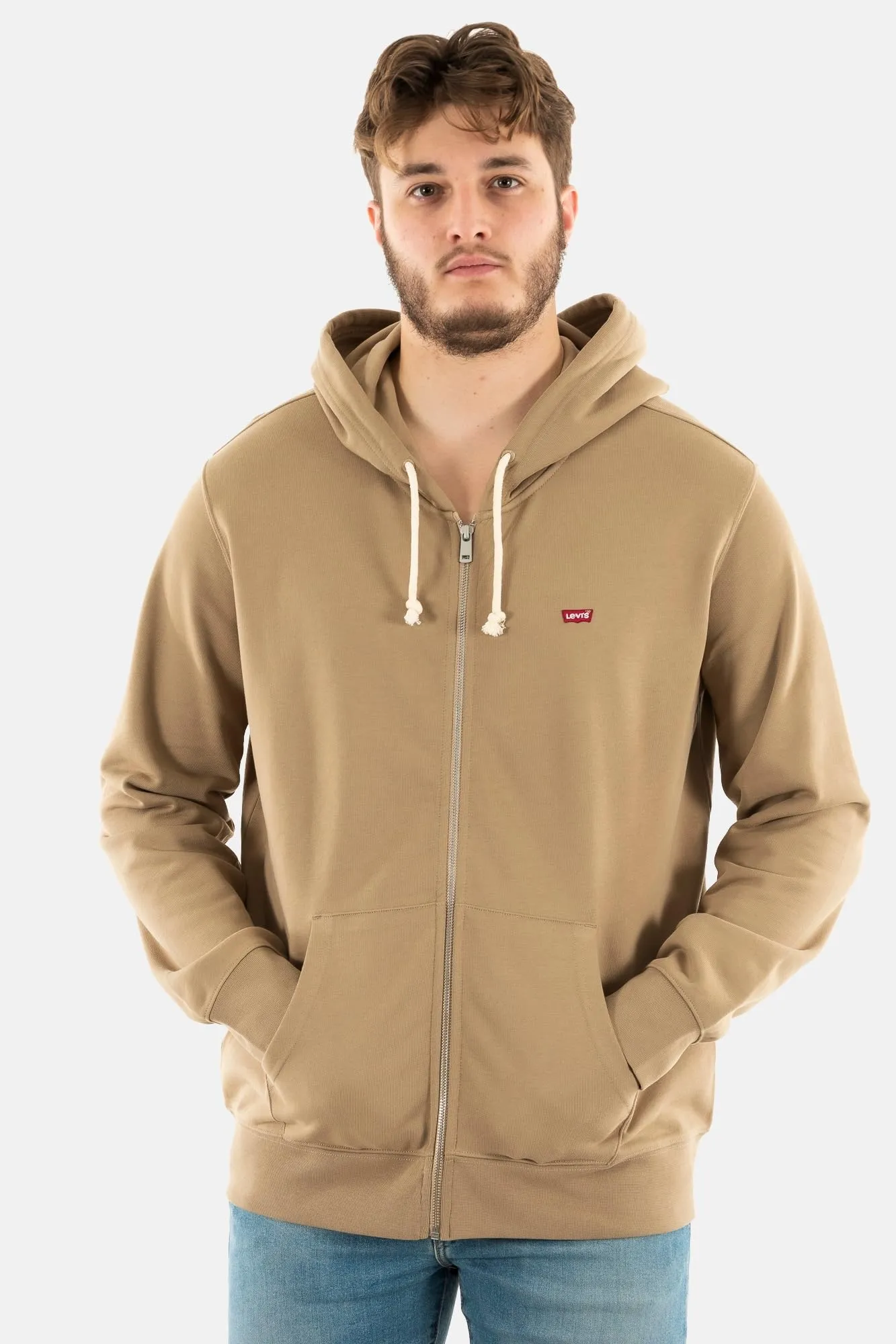 Levi's Original Zip Up Hoodie - True Chino, L - immagine 3