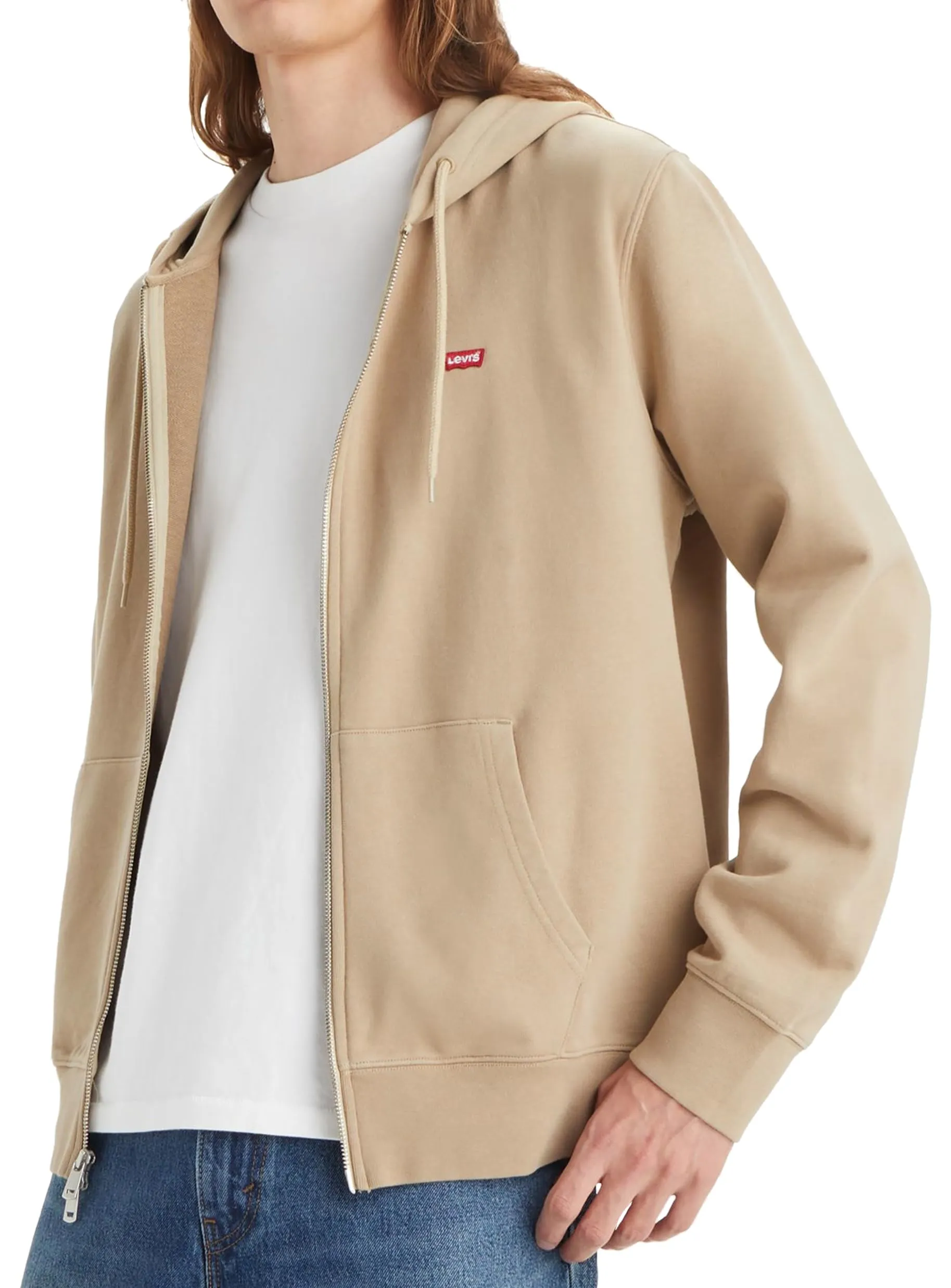 Levi's Original Zip Up Hoodie - True Chino, L - immagine 5