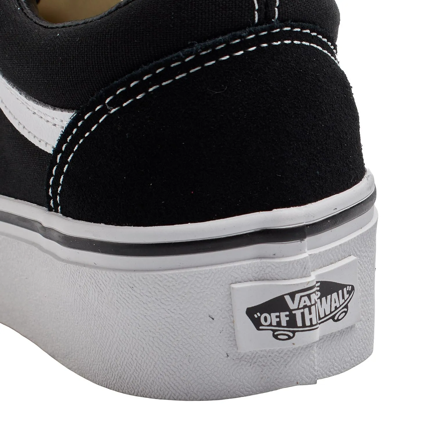Vans Ward Platform Scarpe da Ginnastica Donna Black/White 36 EU - immagine 2