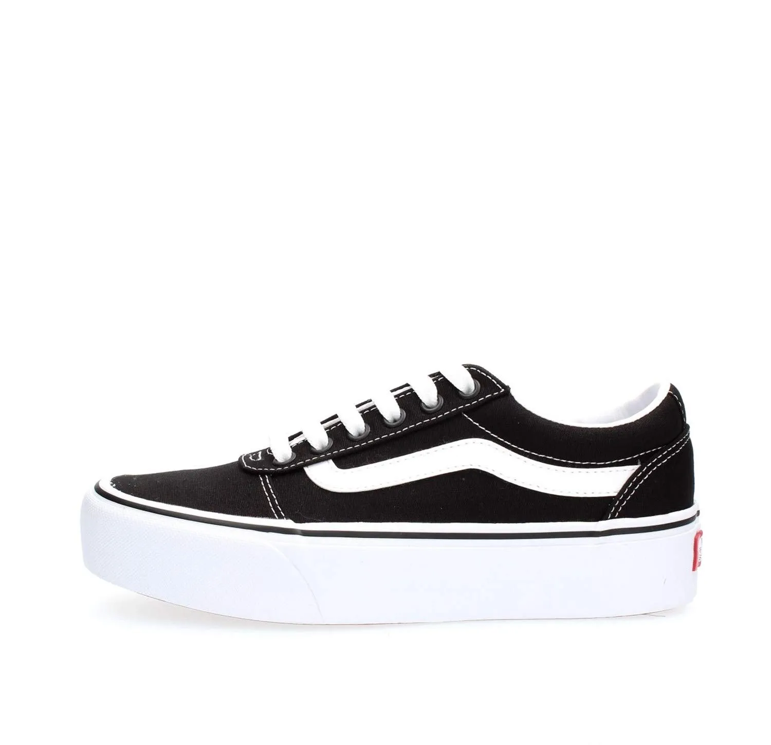 Vans Ward Platform Scarpe da ginnastica Donna Canvas Black/White 34.5 EU - immagine 1