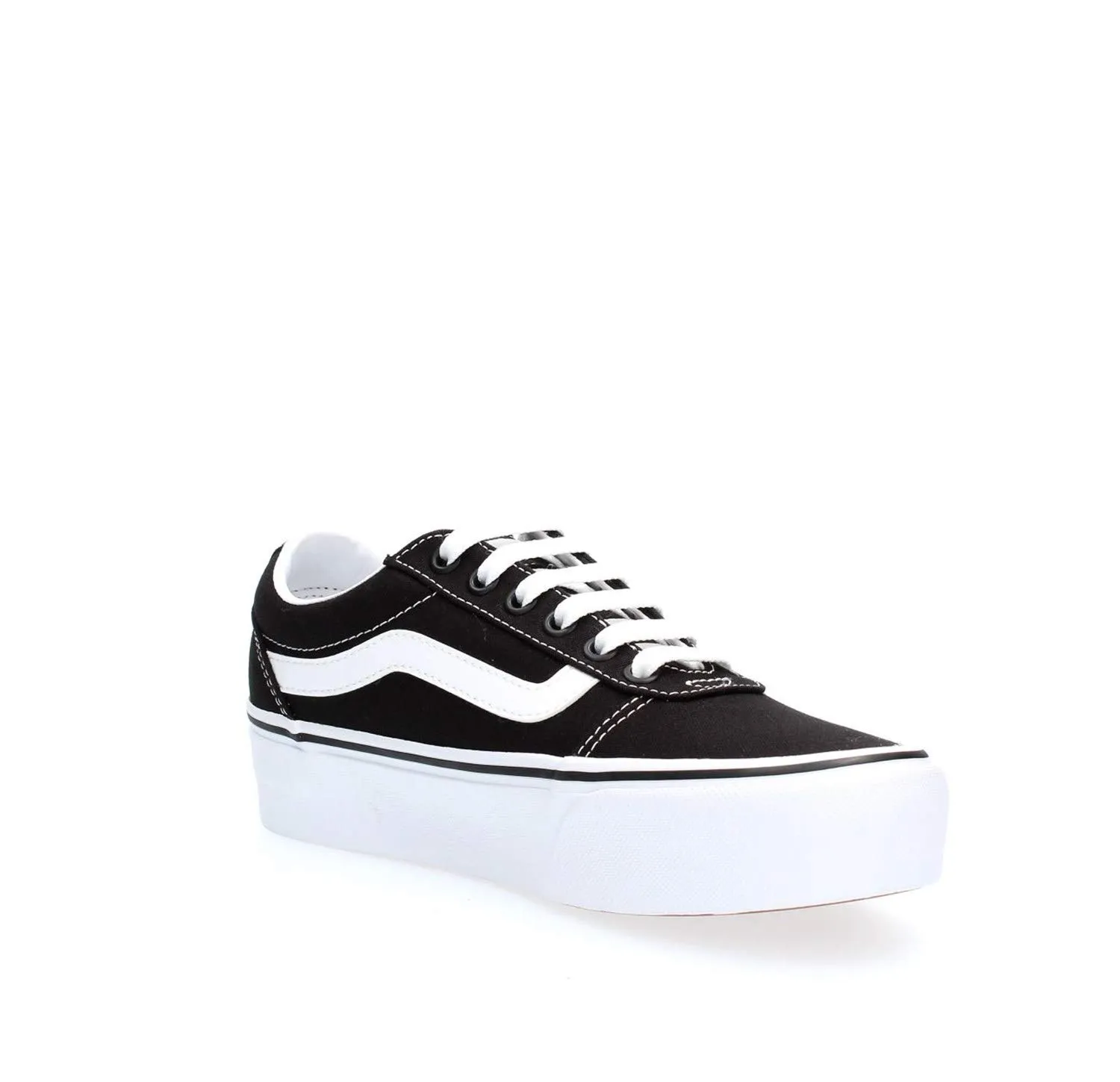 Vans Ward Platform Scarpe da ginnastica Donna Canvas Black/White 34.5 EU - immagine 3