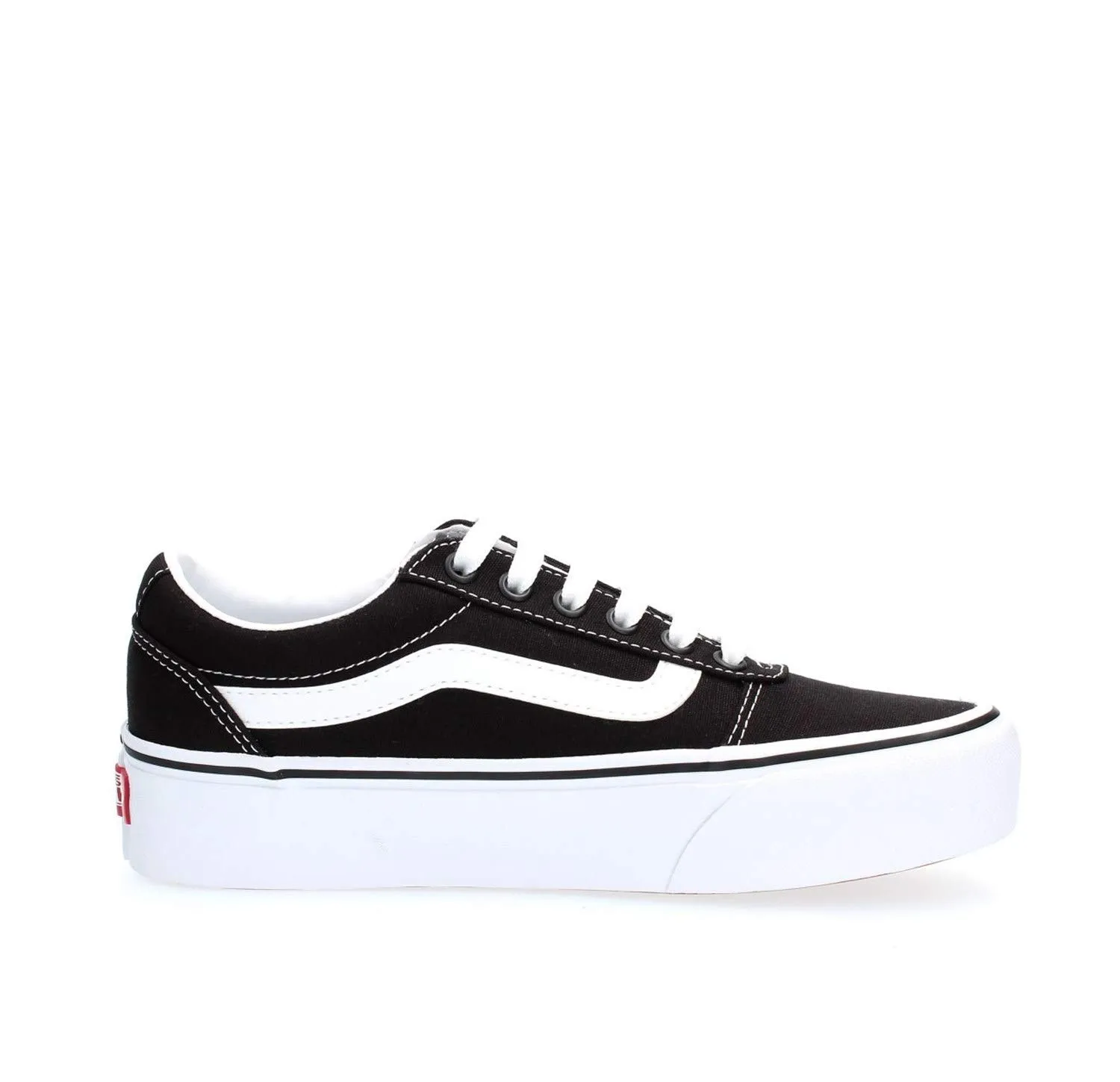 Vans Ward Platform Scarpe da ginnastica Donna Canvas Black/White 34.5 EU - immagine 4