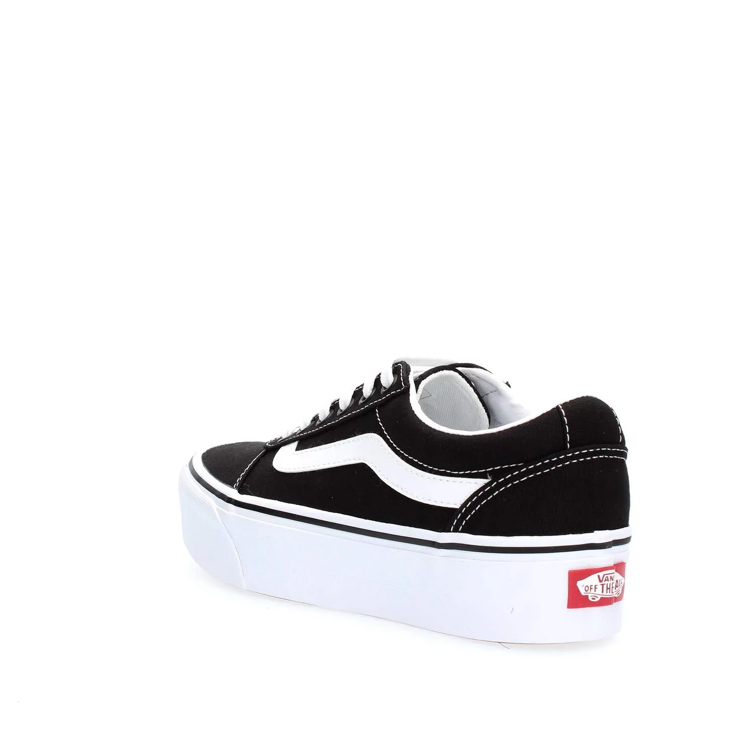 Vans Ward Platform Scarpe da ginnastica Donna Canvas Black/White 34.5 EU - immagine 8