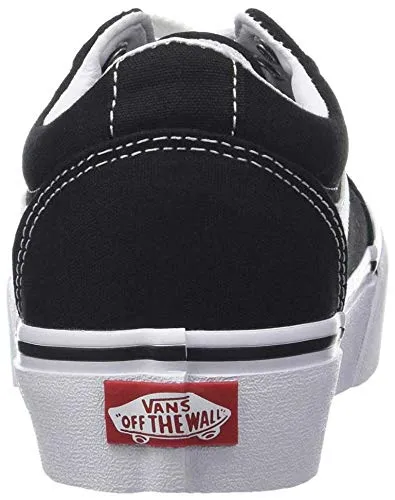 Vans Ward Platform Women's Sneakers, Canvas, Black/White, 41 EU - immagine 4
