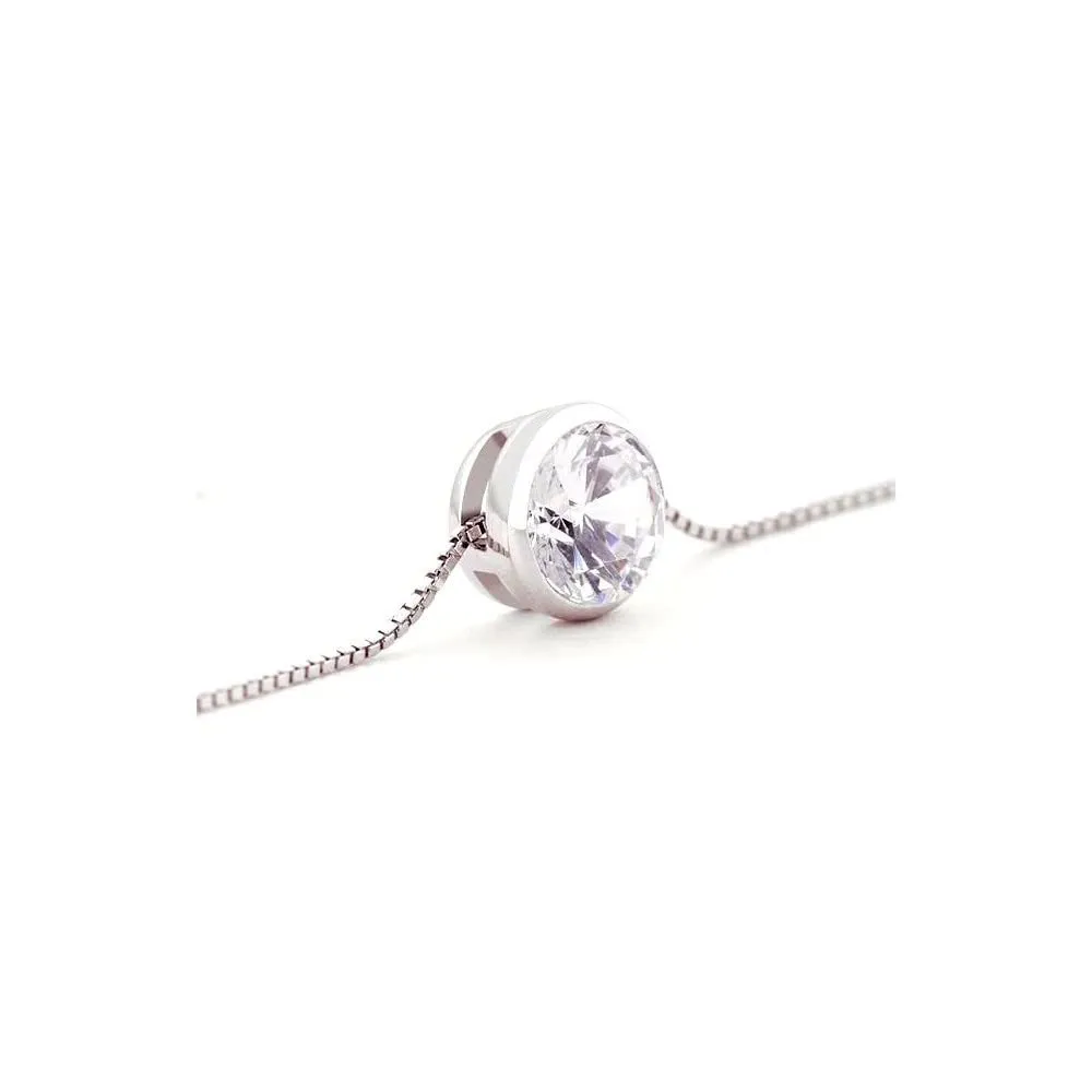 Gioielleria Bucci Parure Collana e Orecchini Punto Luce in Argento 925 Rodiato Oro Bianco - immagine 2