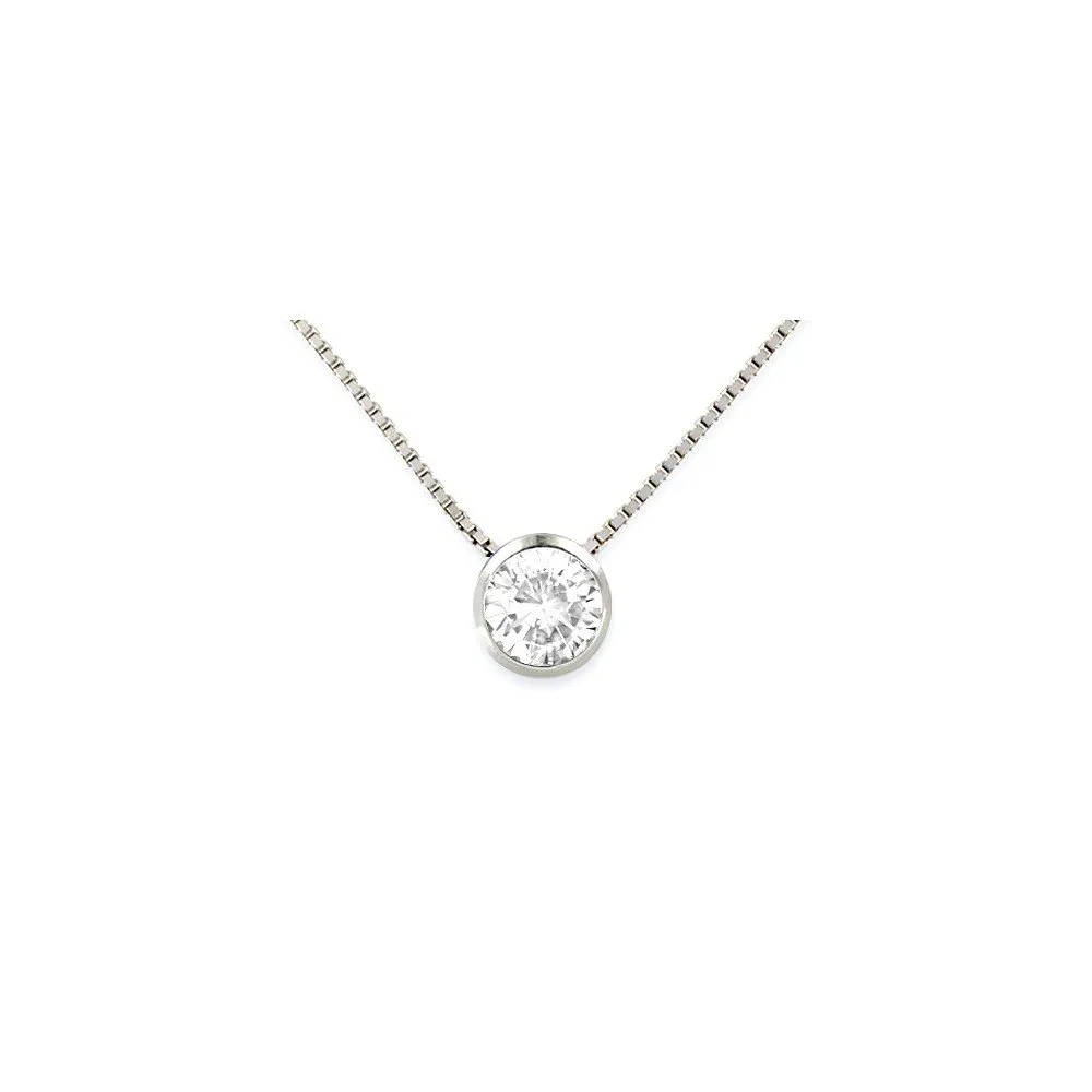 Gioielleria Bucci Parure Collana e Orecchini Punto Luce in Argento 925 Rodiato Oro Bianco - immagine 3