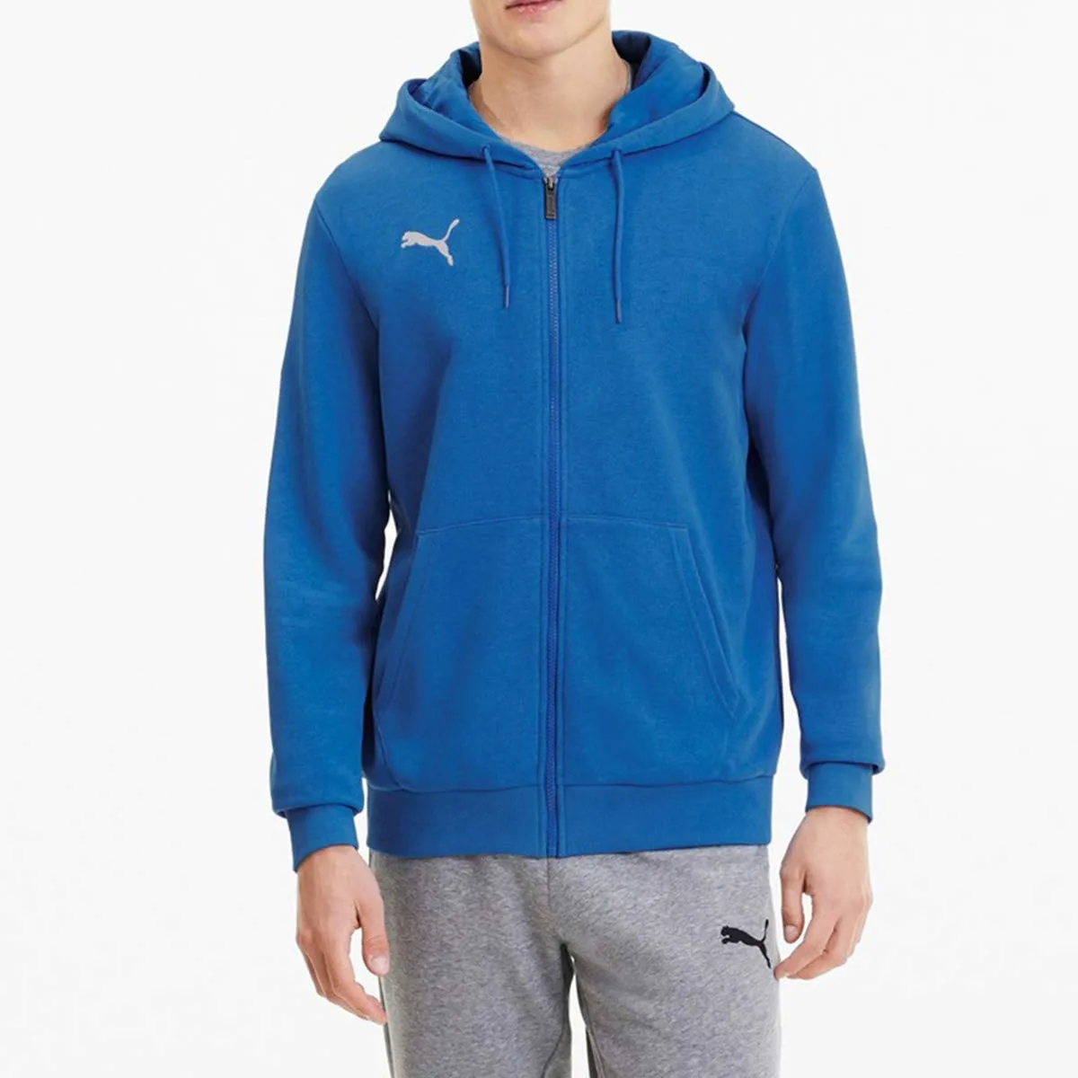 Puma Teamgoal 23 Casuals Felpa con Cappuccio, Blu (Electric Blue Lemonade), S Uomo - immagine 2