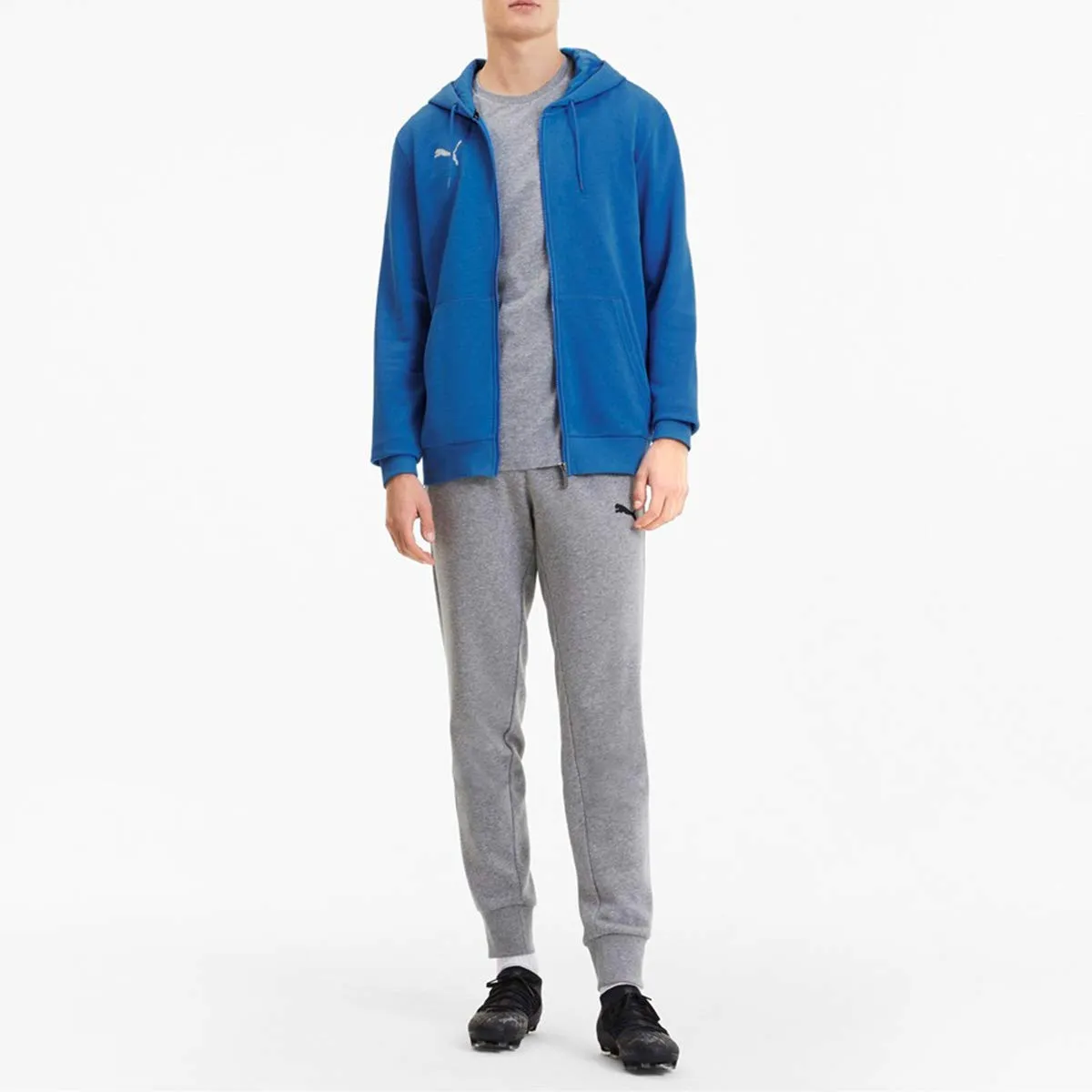 Puma Teamgoal 23 Casuals Felpa con Cappuccio, Blu (Electric Blue Lemonade), S Uomo - immagine 5