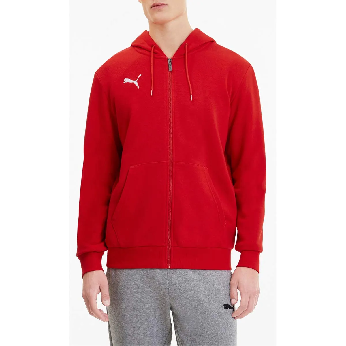 Puma Teamgoal 23 Casuals Felpa con Cappuccio, Rosso, XL Uomo - immagine 2