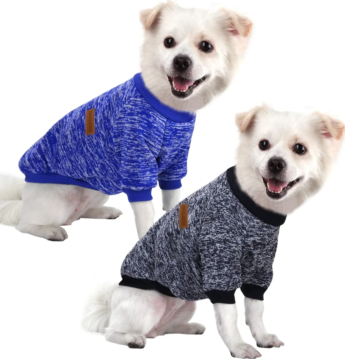 HuaLiSiJi Felpa per Cani, Taglia L, Blu Scuro e Blu Navy - immagine 1