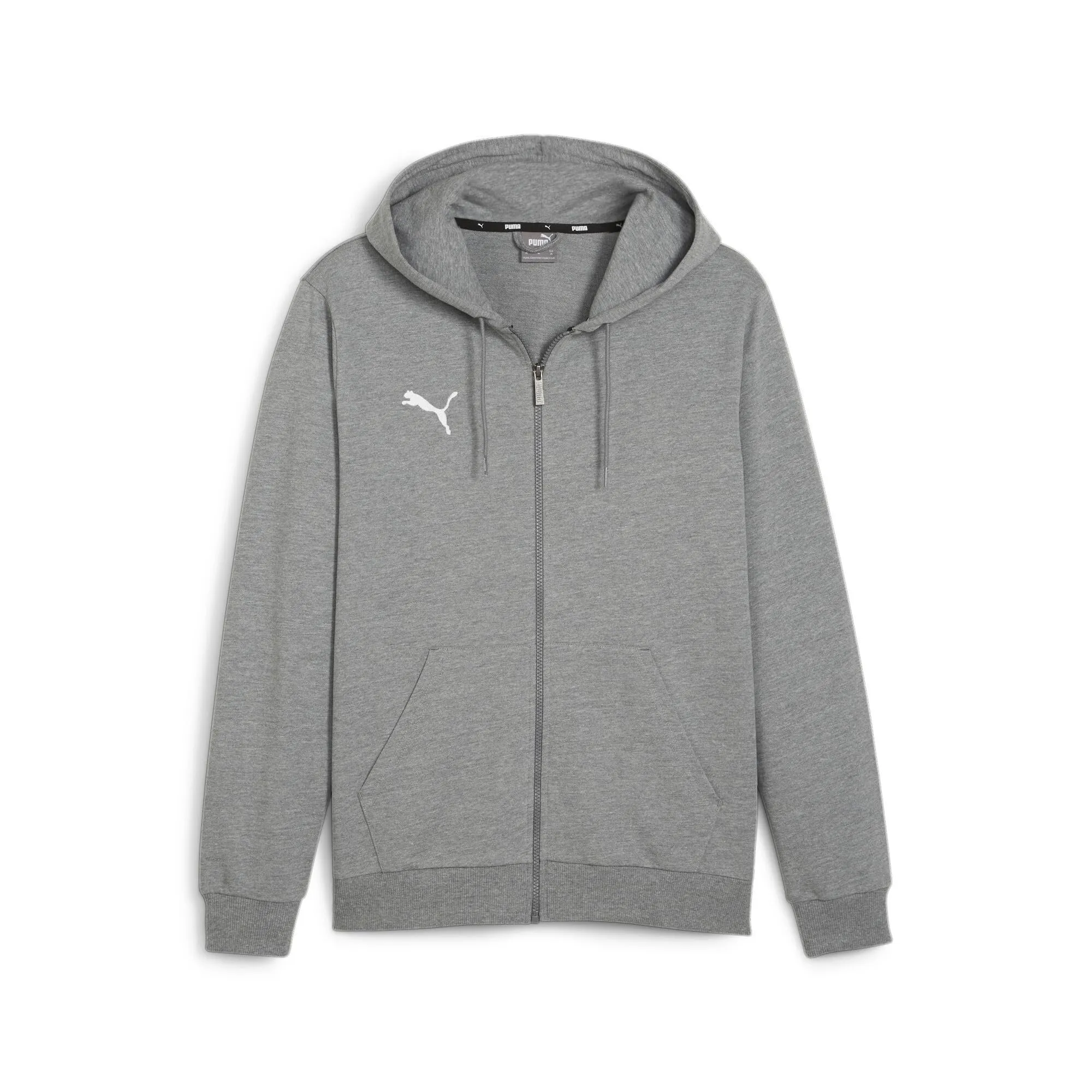 Puma Teamgoal Felpa con Cappuccio da Uomo - Medium Gray Heather-puma White - immagine 1