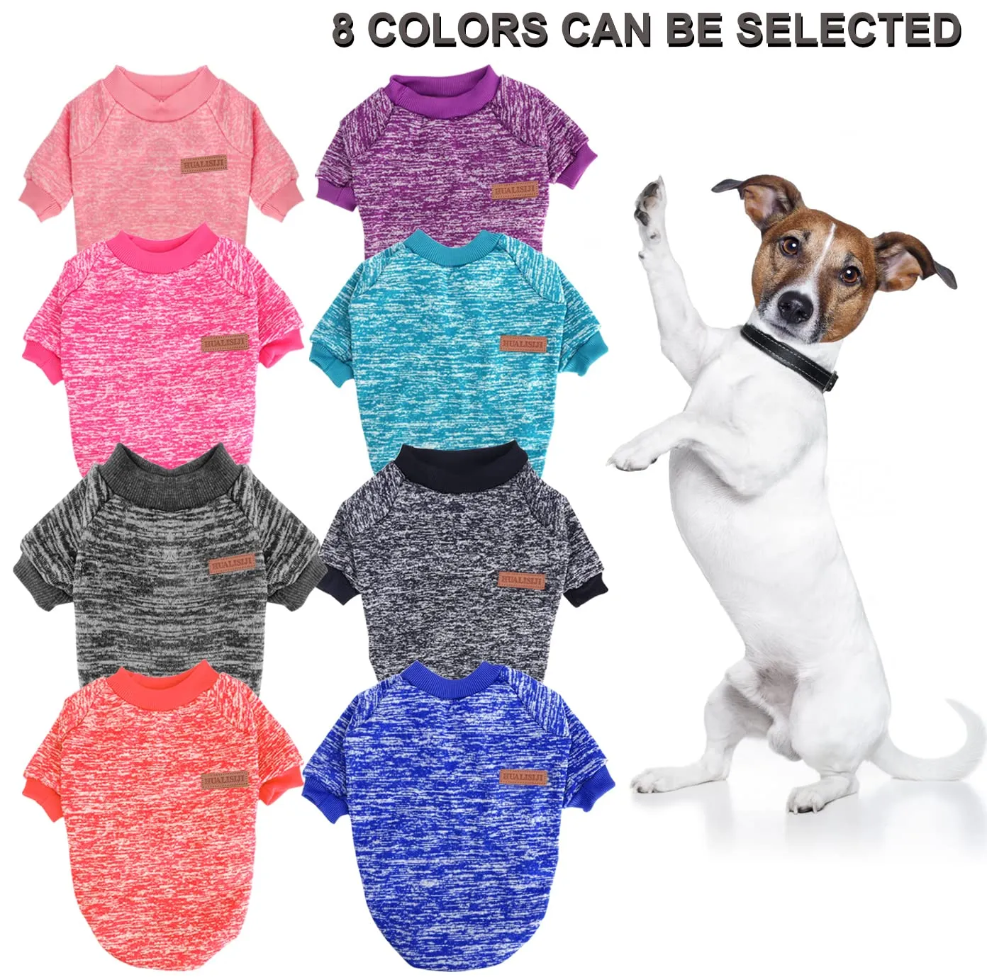 HuaLiSiJi Felpa per Cani, XXL, Rosso+Blu Navy - immagine 3