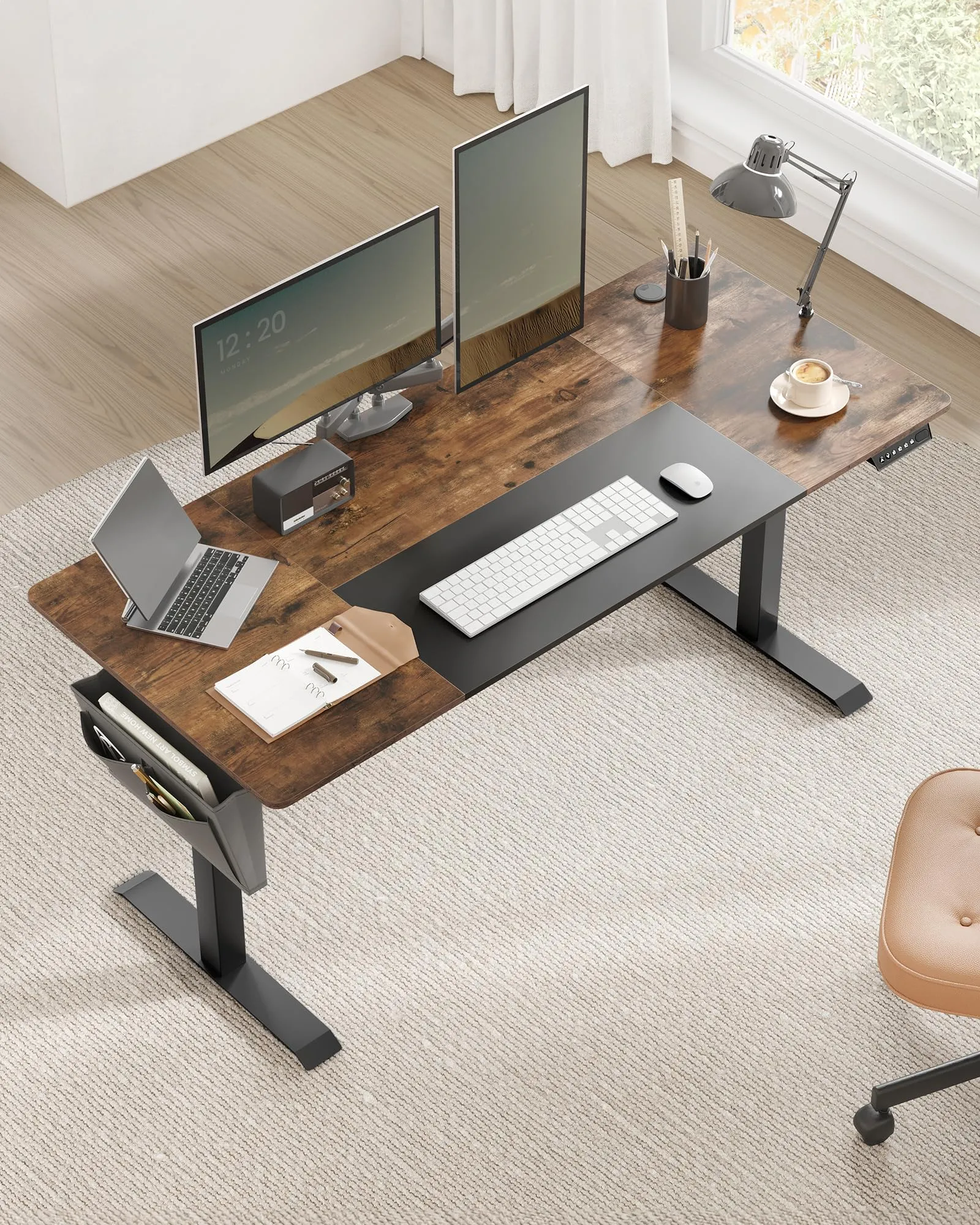 SONGMICS Scrivania Elettrica Regolabile in Altezza, 160 x 70 x (71-120) cm - immagine 2