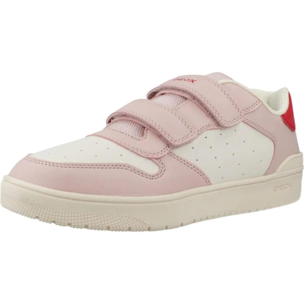 Geox Ragazza J Washiba Girl B Sneaker, Lt Ivory Lt Rose, 25 EU - immagine 1