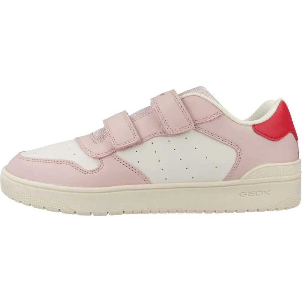 Geox Ragazza J Washiba Girl B Sneaker, Lt Ivory Lt Rose, 25 EU - immagine 2