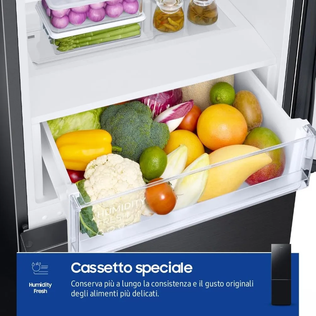 Samsung EcoFlex RB33B610EBN/EF Frigorifero Combinato, SpaceMax, Total No Frost, 344 L, New Empire Black - immagine 4