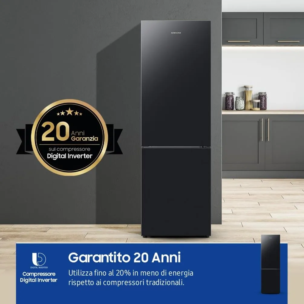 Samsung EcoFlex RB33B610EBN/EF Frigorifero Combinato, SpaceMax, Total No Frost, 344 L, New Empire Black - immagine 7